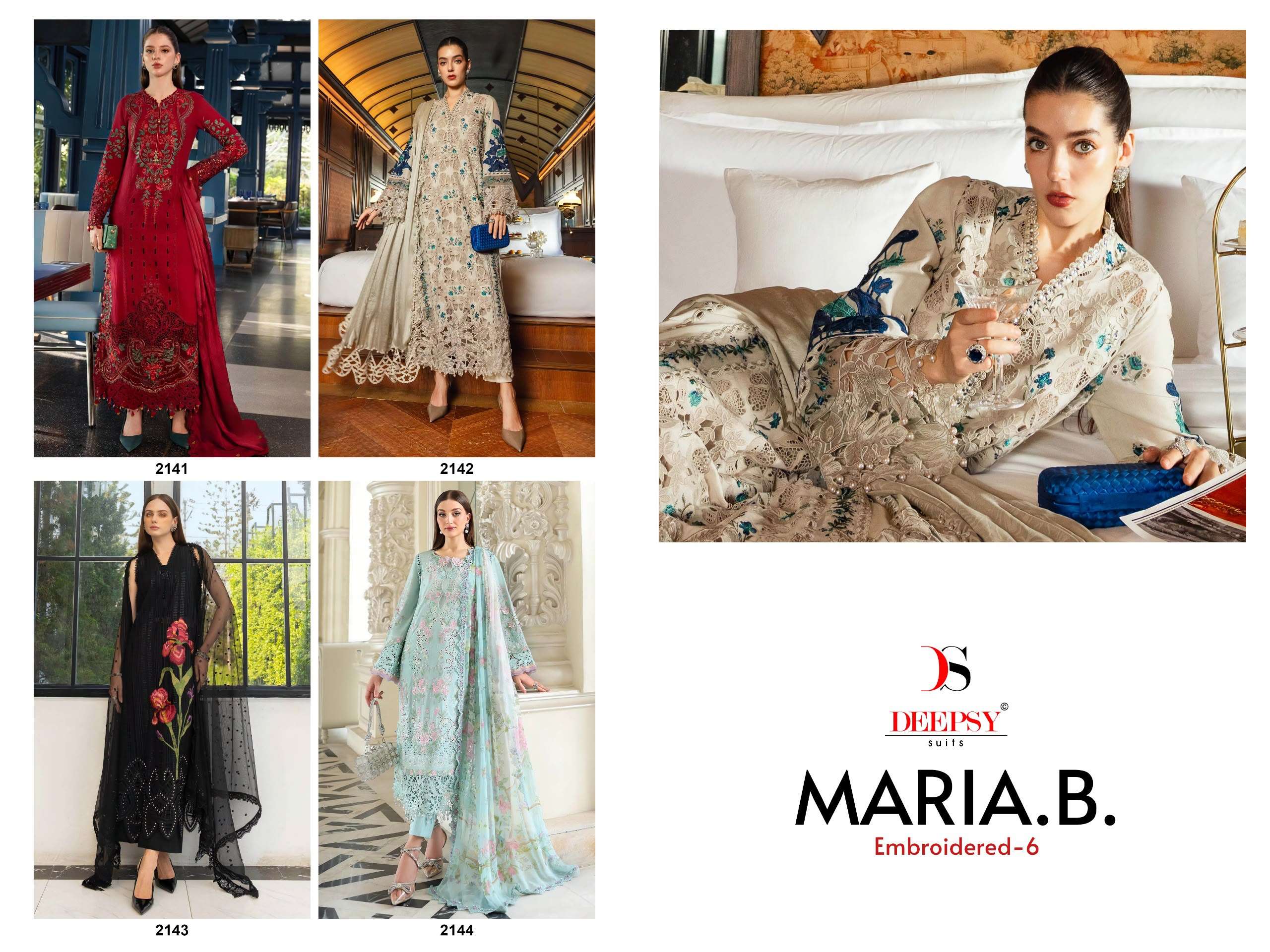 MARIA B PREMIUM EMBROIDERED - 06 BY DEEPSY SUITS - 01 - 04 A