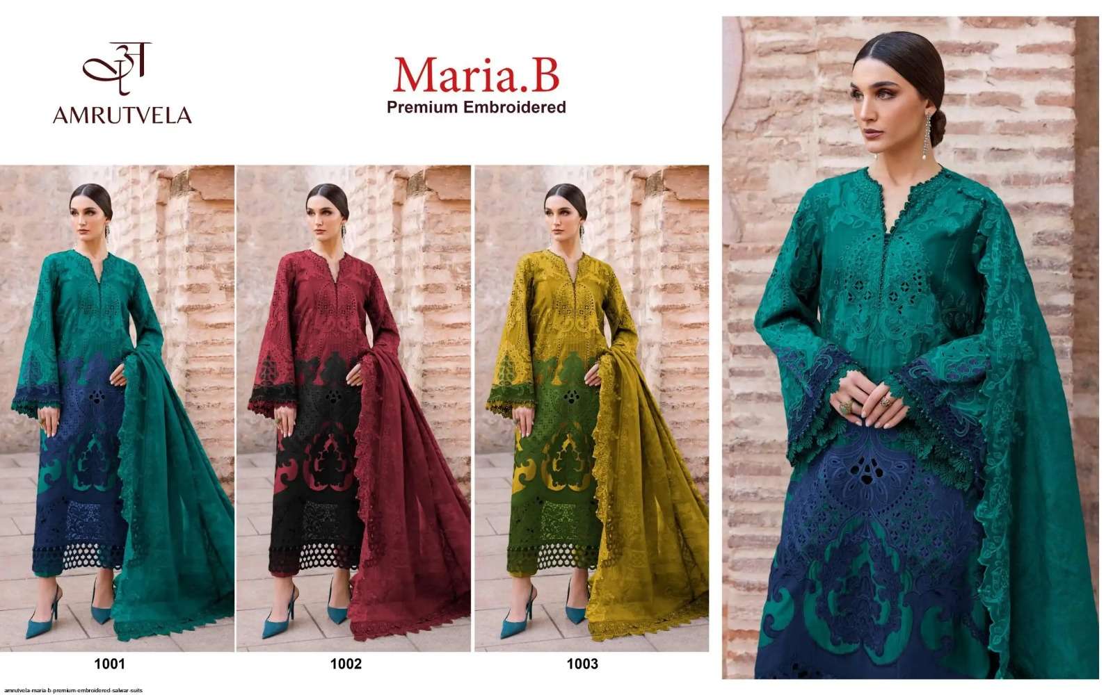 MARIA.B PREMIUM EMBROIDERED BY AMRUTVELA - 01 - 03