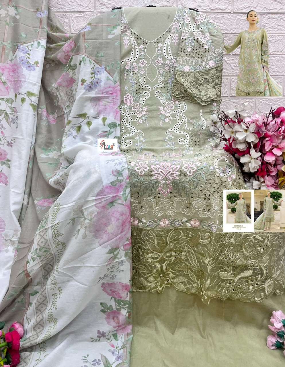 MARIYA B LUXURY LAWN COLLECTION VOL - 06 BY SHREE FABS - 09