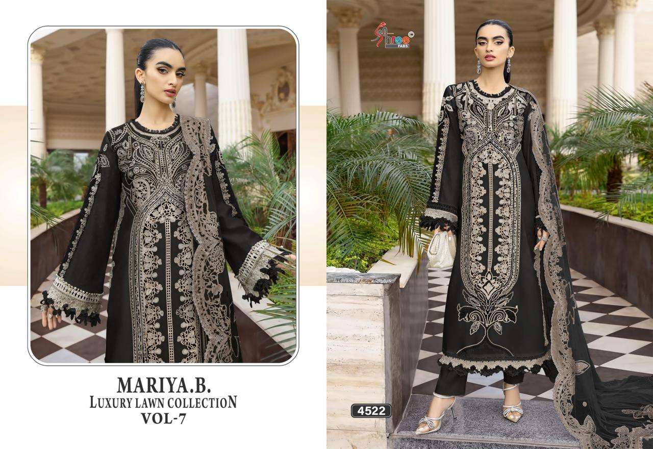 MARIYA B LUXURY LAWN COLLECTION VOL - 07 BY SHREE FABS - 01 - 06 A