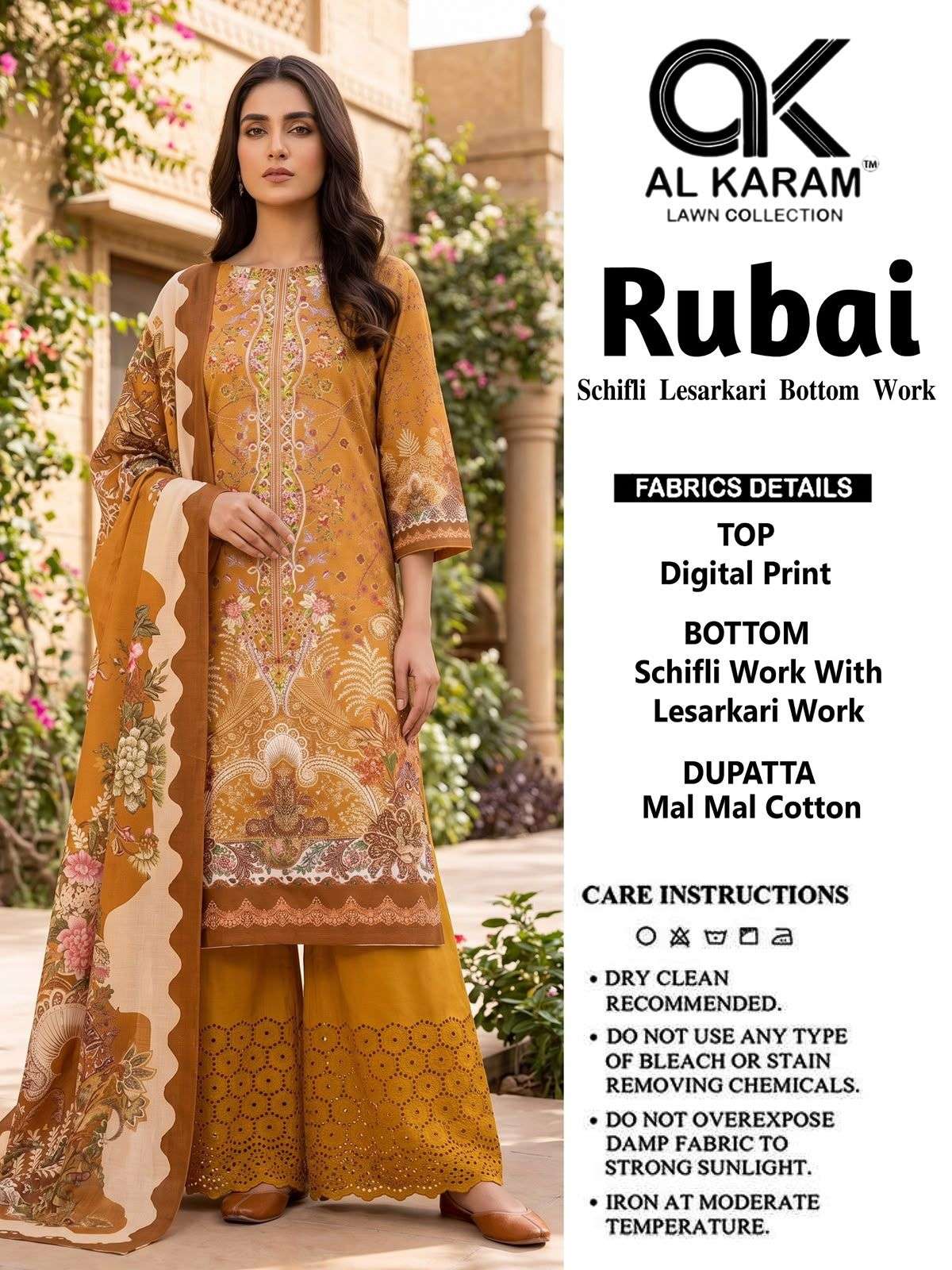 RUBAI BY AL KARAM LAWN COLLECTION - 01