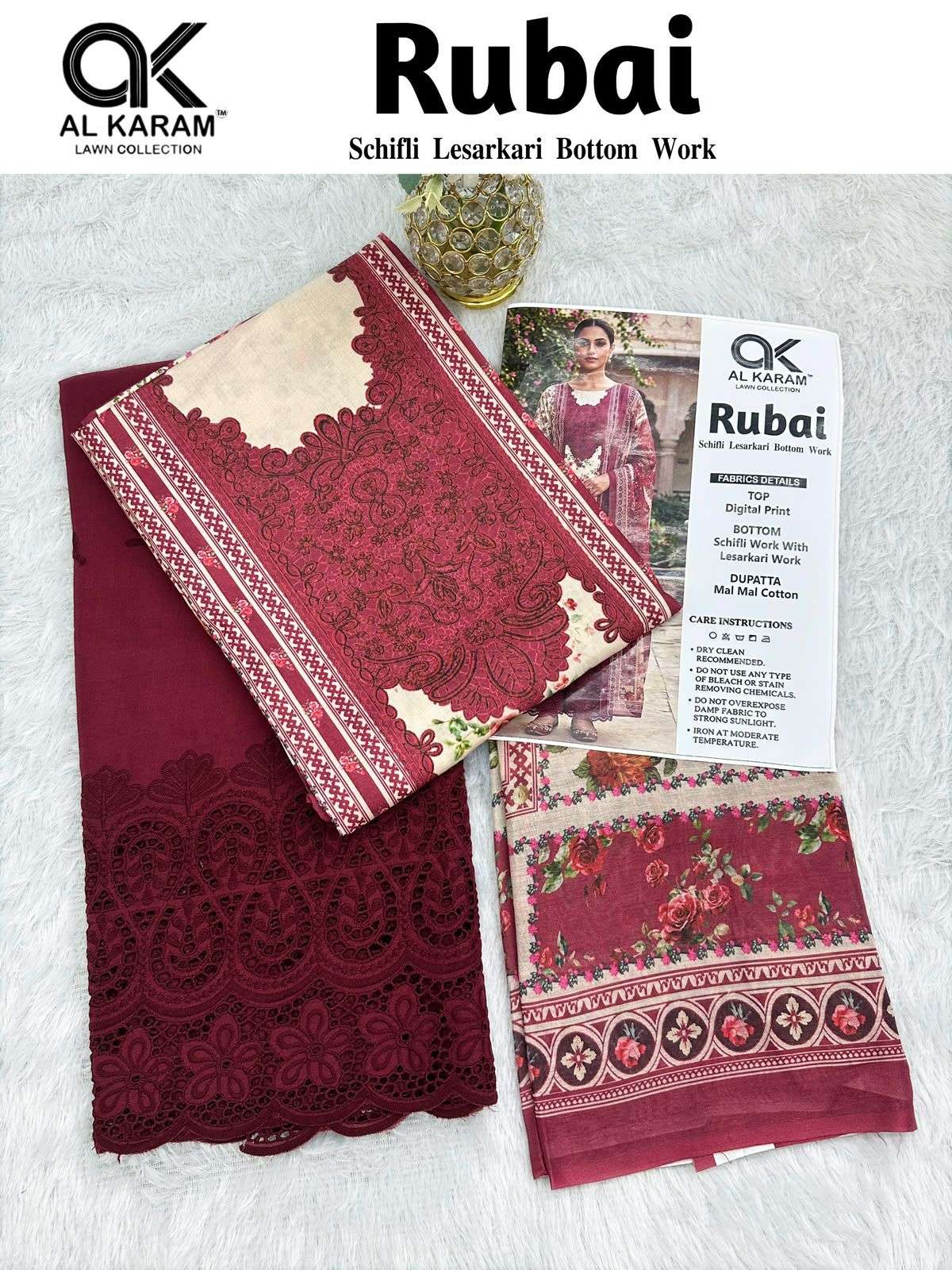 RUBAI BY AL KARAM LAWN COLLECTION - 10