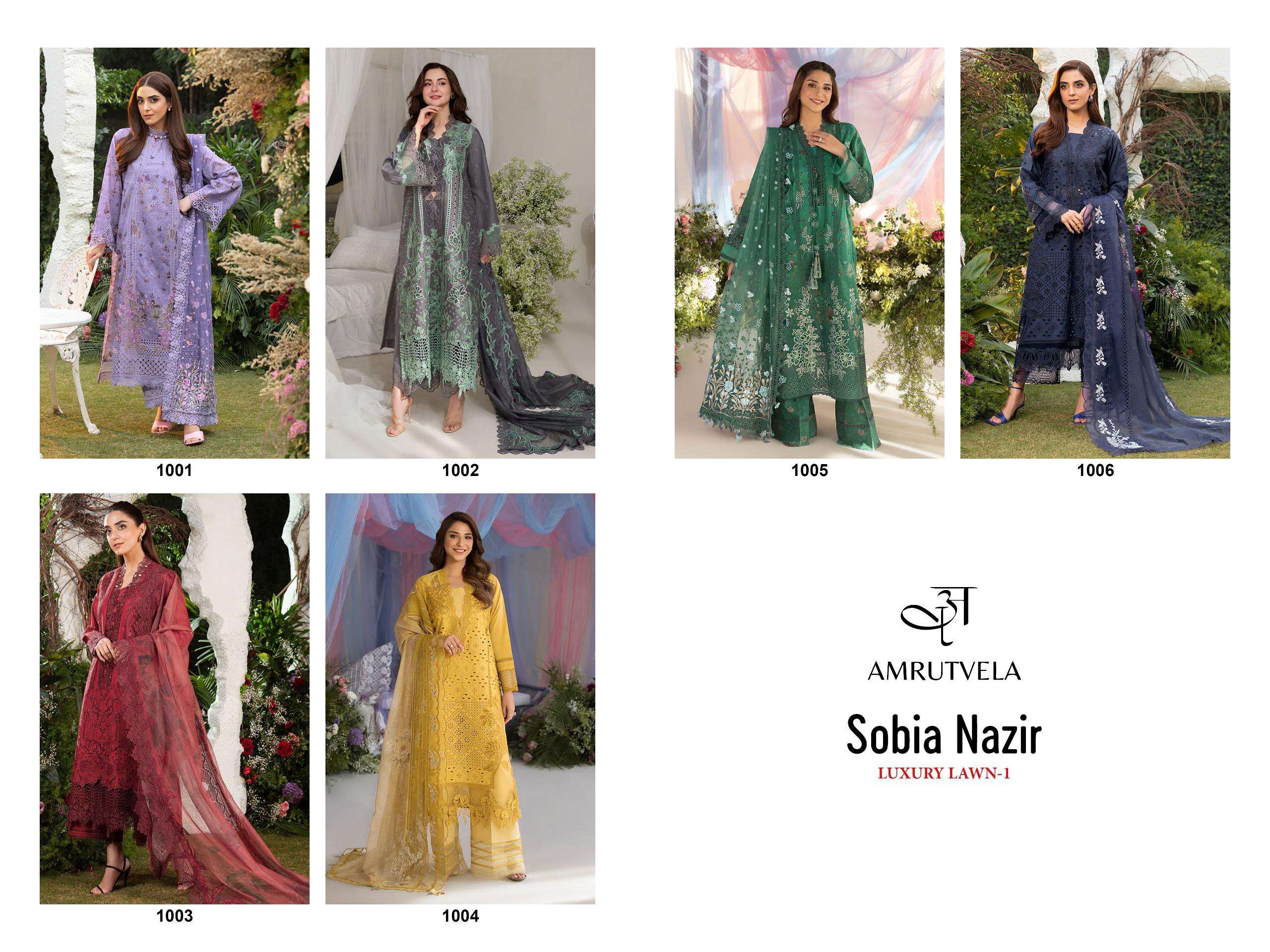 SOBIA NAZIR LAWN VOL - 01 BY AMRUTVELA - 01 - 06