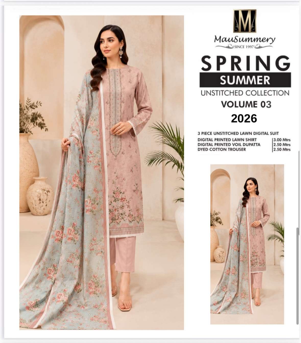 SUMMER PRINTED LAWN COLLECTION VOL - 03 BY MAUSUMMERY - 06