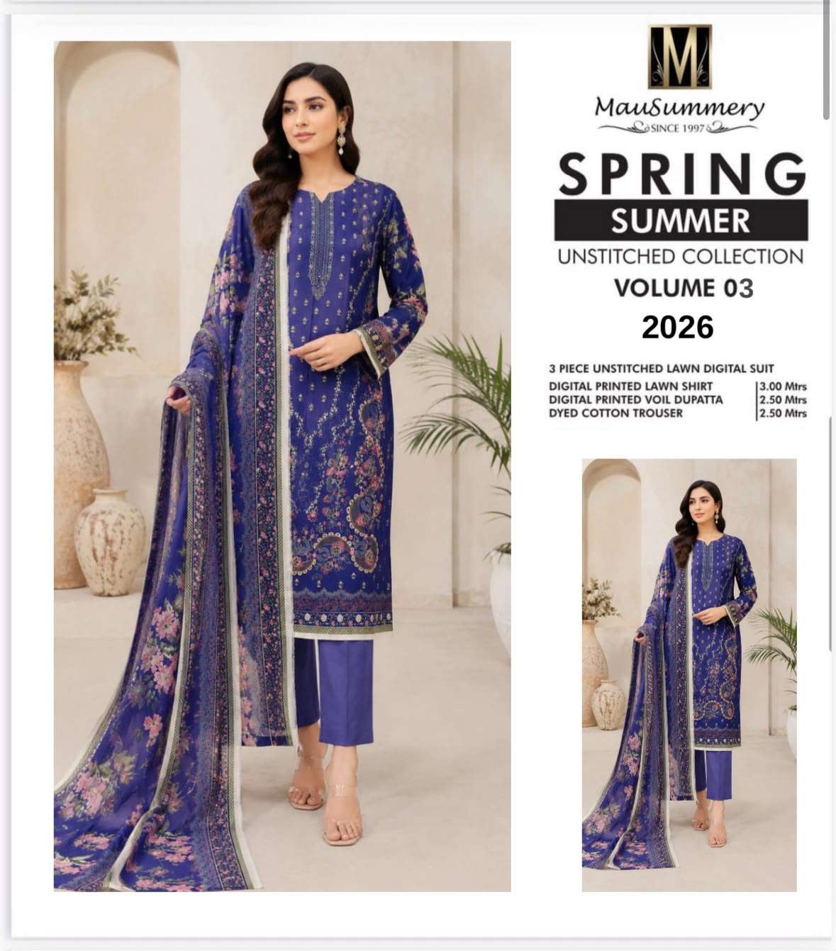 SUMMER PRINTED LAWN COLLECTION VOL - 03 BY MAUSUMMERY - 07