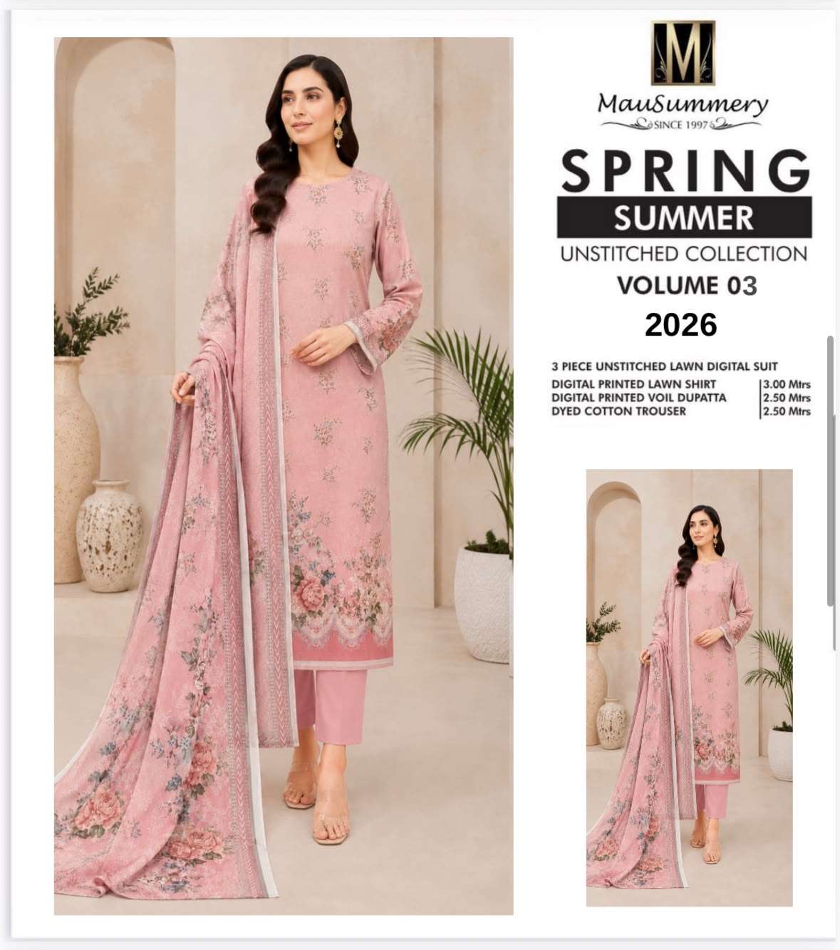 SUMMER PRINTED LAWN COLLECTION VOL - 03 BY MAUSUMMERY - 09