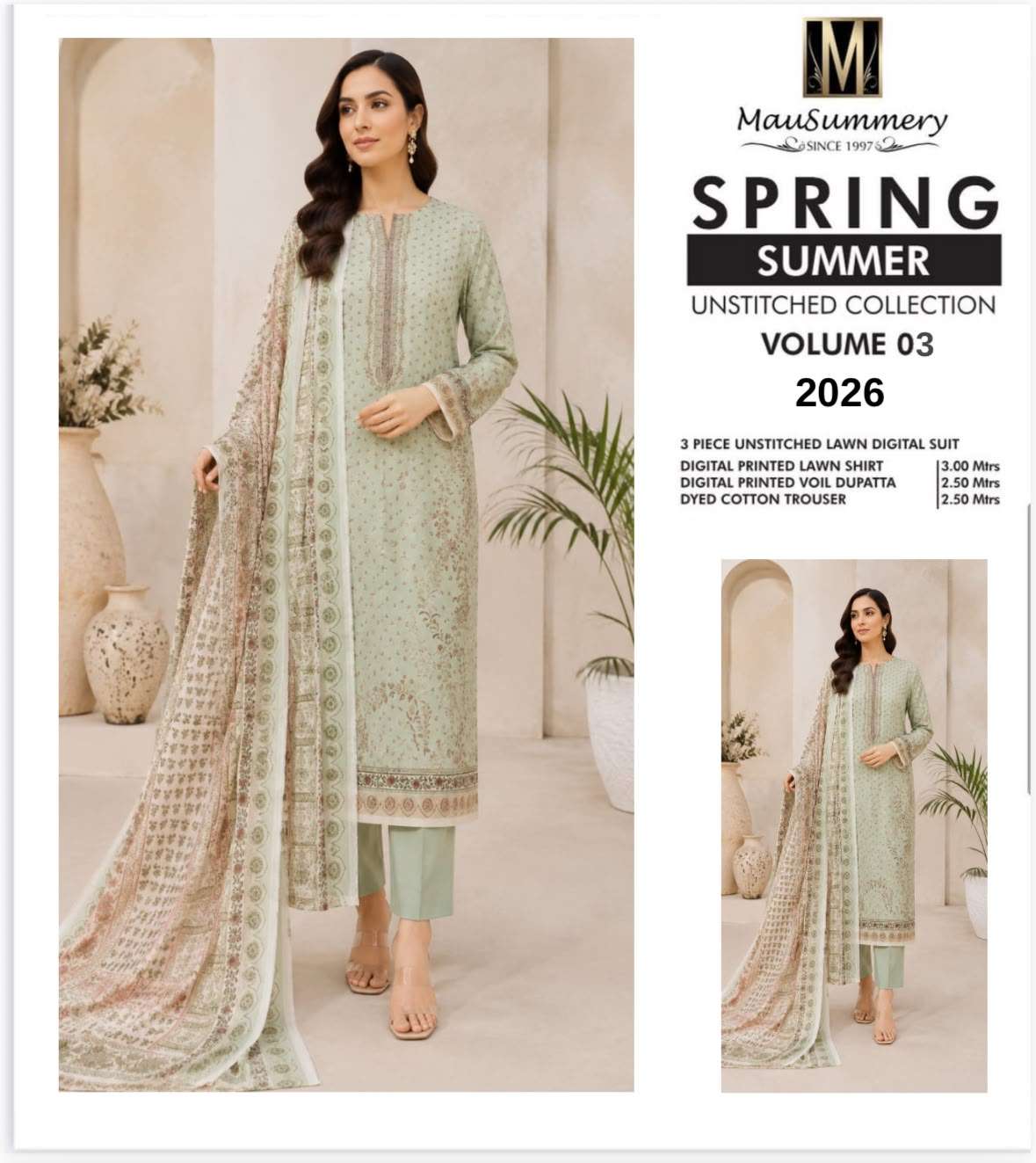 SUMMER PRINTED LAWN COLLECTION VOL - 03 BY MAUSUMMERY - 10