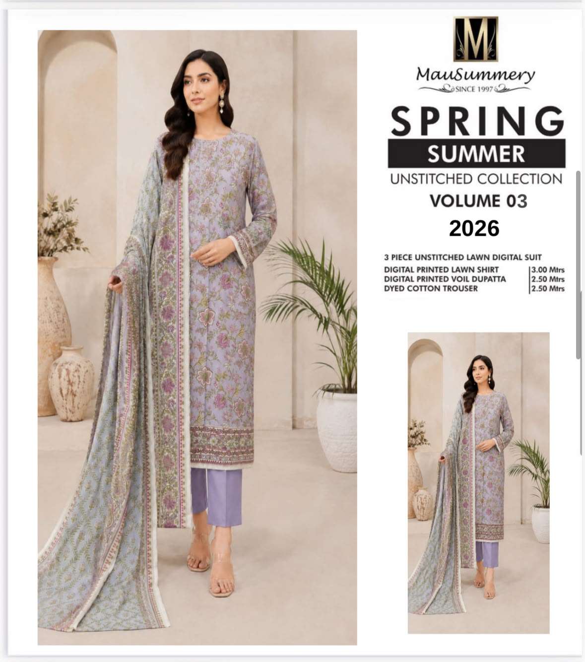 SUMMER PRINTED LAWN COLLECTION VOL - 03 BY MAUSUMMERY - 11