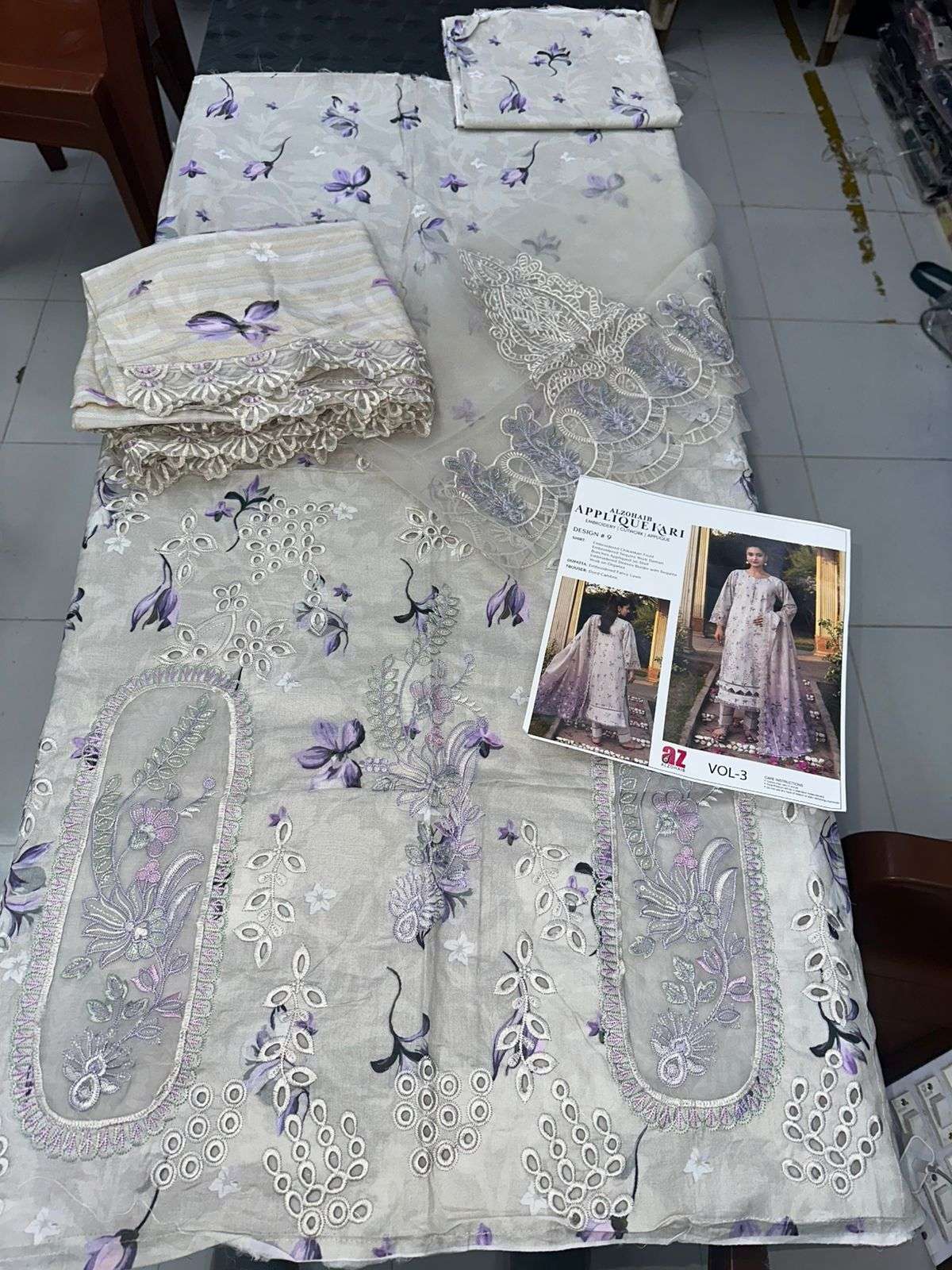 APPLIQUEKARI VOL - 03 OPEN PICS BY AL ZOHAIB TEXTILES - 02