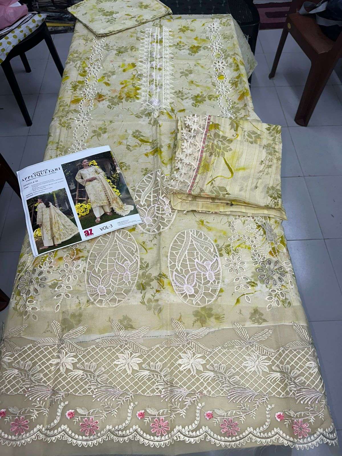 APPLIQUEKARI VOL - 03 OPEN PICS BY AL ZOHAIB TEXTILES - 05