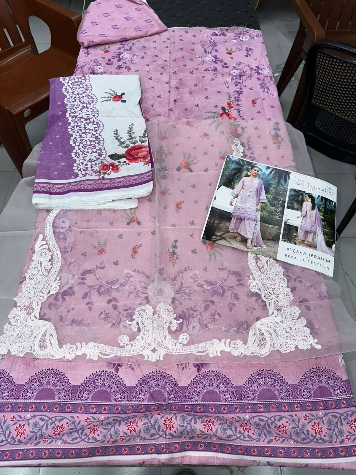 AYESHA IBRAHIM LUXURY LAWN EMBROIDERED COLLECTION BY REGALIA - 10