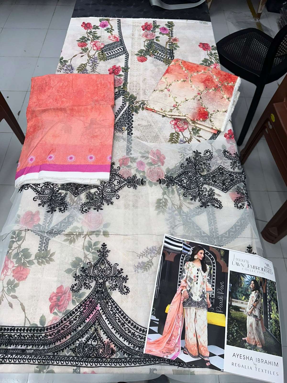 AYESHA IBRAHIM LUXURY LAWN EMBROIDERED COLLECTION BY REGALIA - 12