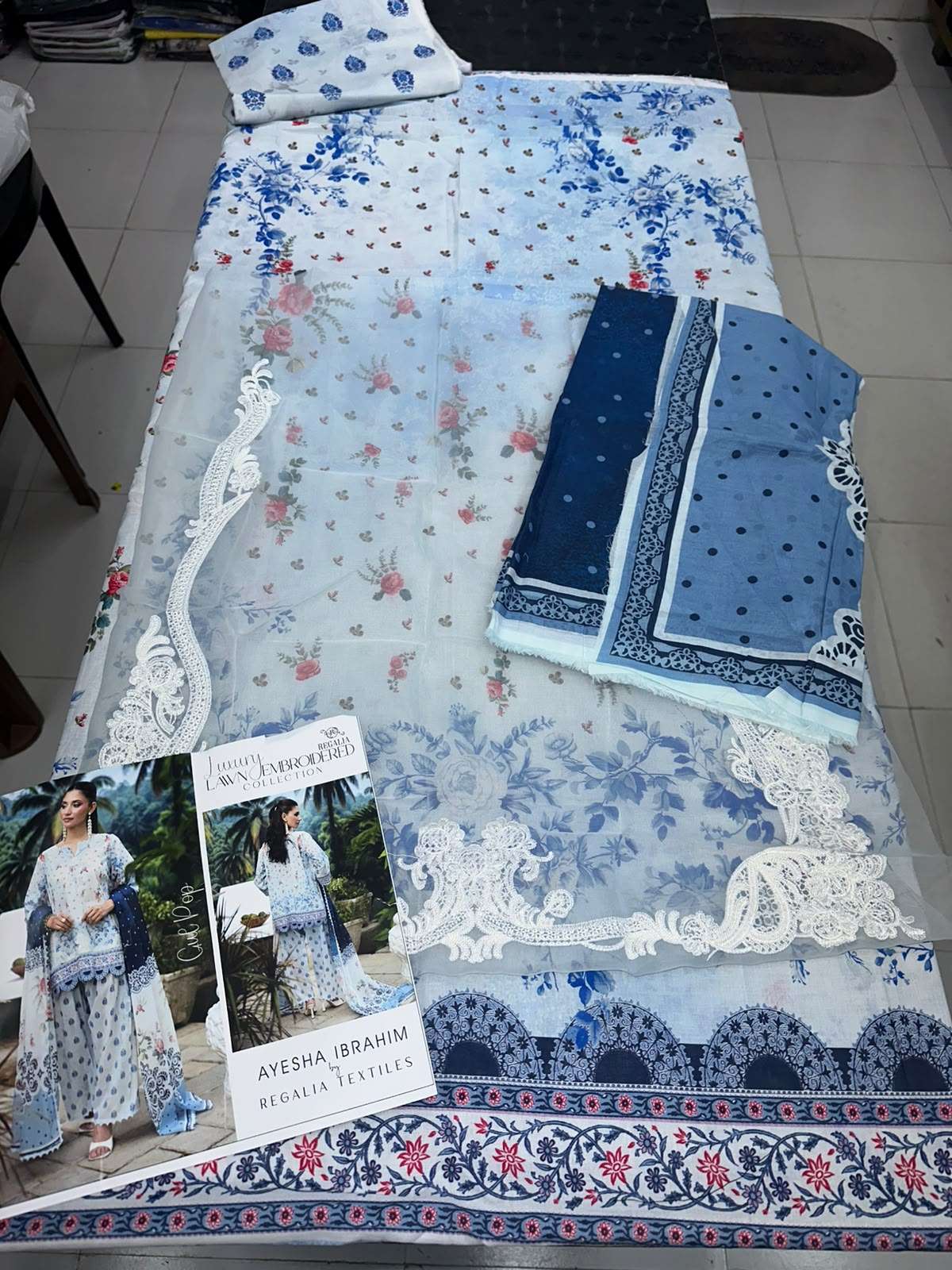 AYESHA IBRAHIM LUXURY LAWN EMBROIDERED COLLECTION BY REGALIA - 14