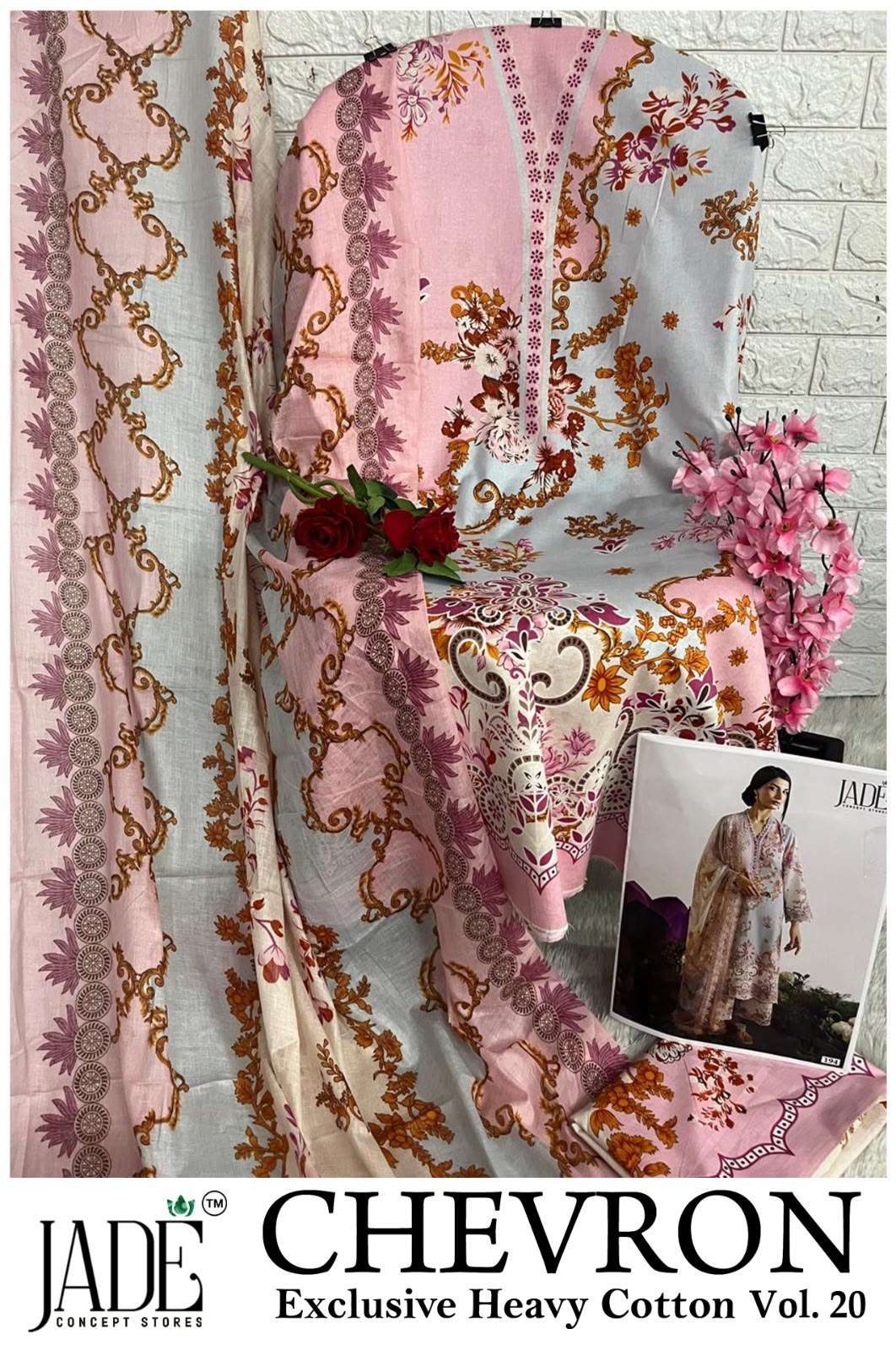 CHEVRON EXCLUSIVE HEAVY COTTON VOL - 20 BY JADE CONCEPT STORES - 10
