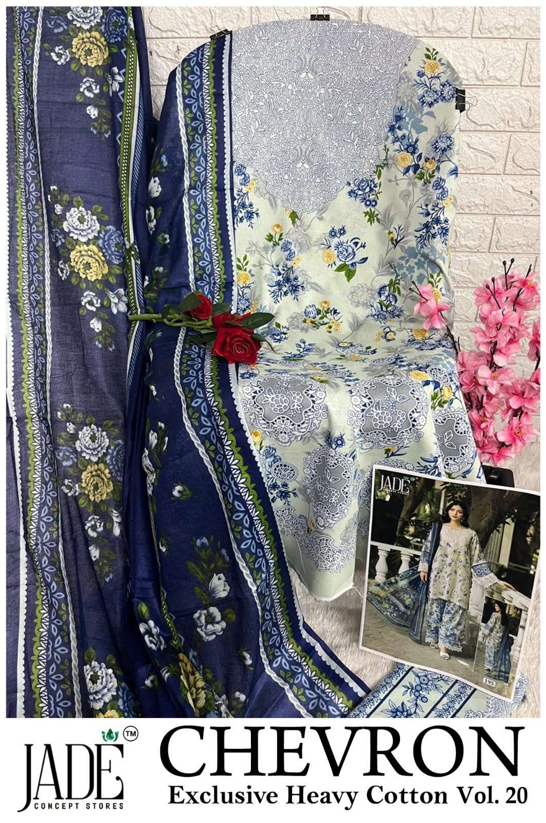 CHEVRON EXCLUSIVE HEAVY COTTON VOL - 20 BY JADE CONCEPT STORES - 11