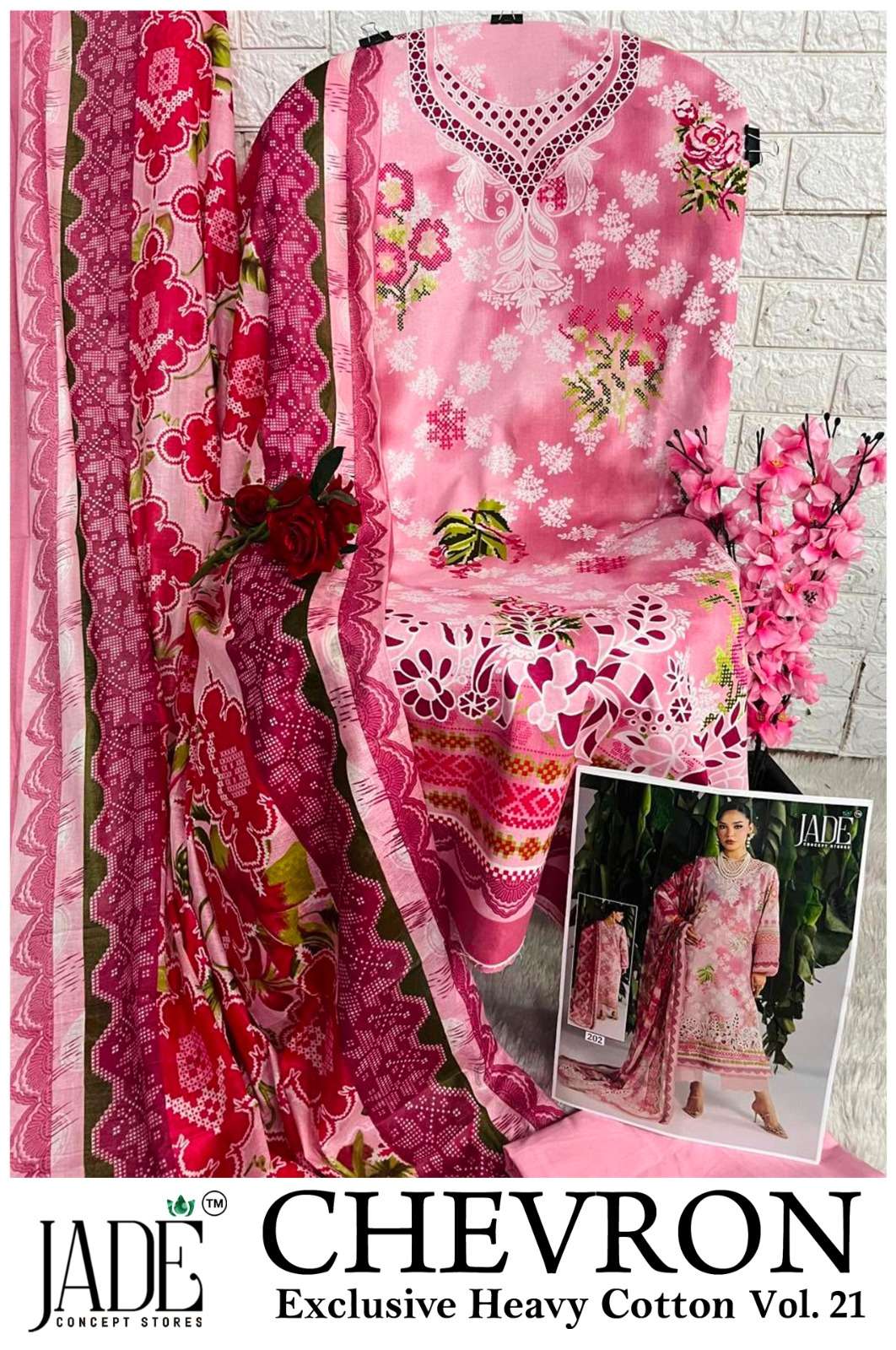 CHEVRON EXCLUSIVE HEAVY COTTON VOL - 21 BY JADE - 08