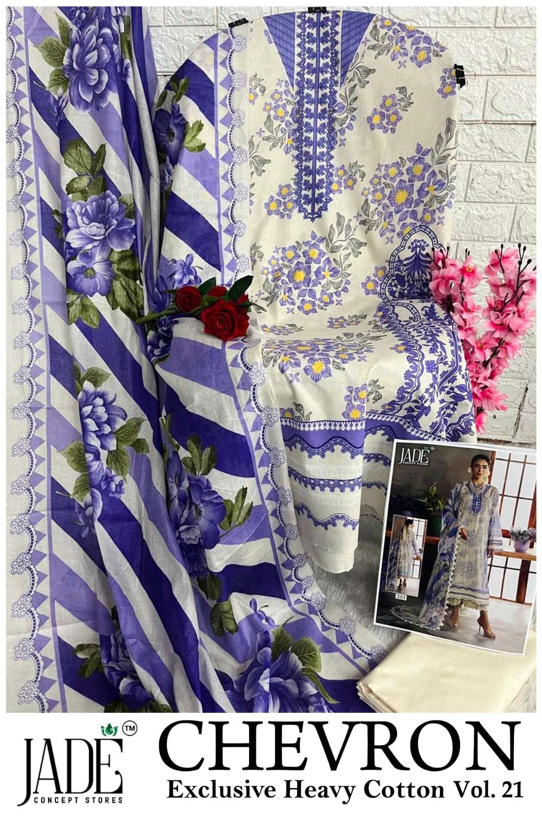 CHEVRON EXCLUSIVE HEAVY COTTON VOL - 21 BY JADE - 09