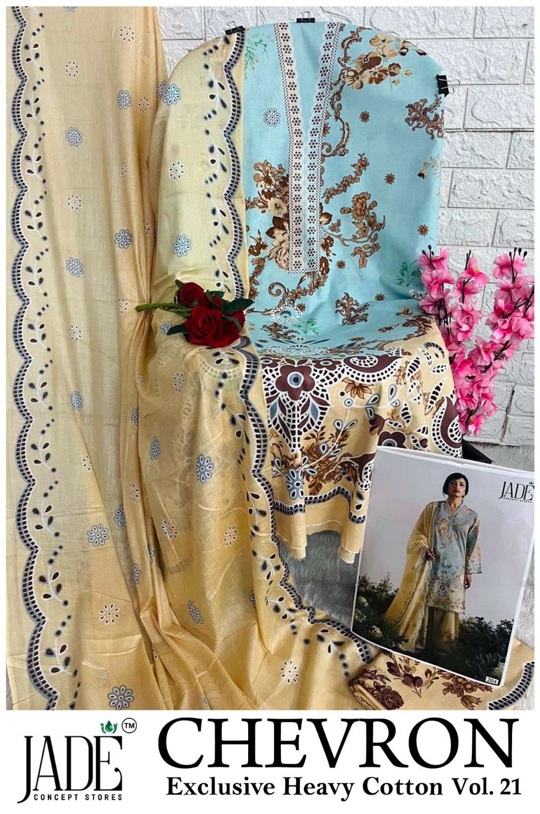 CHEVRON EXCLUSIVE HEAVY COTTON VOL - 21 BY JADE - 10