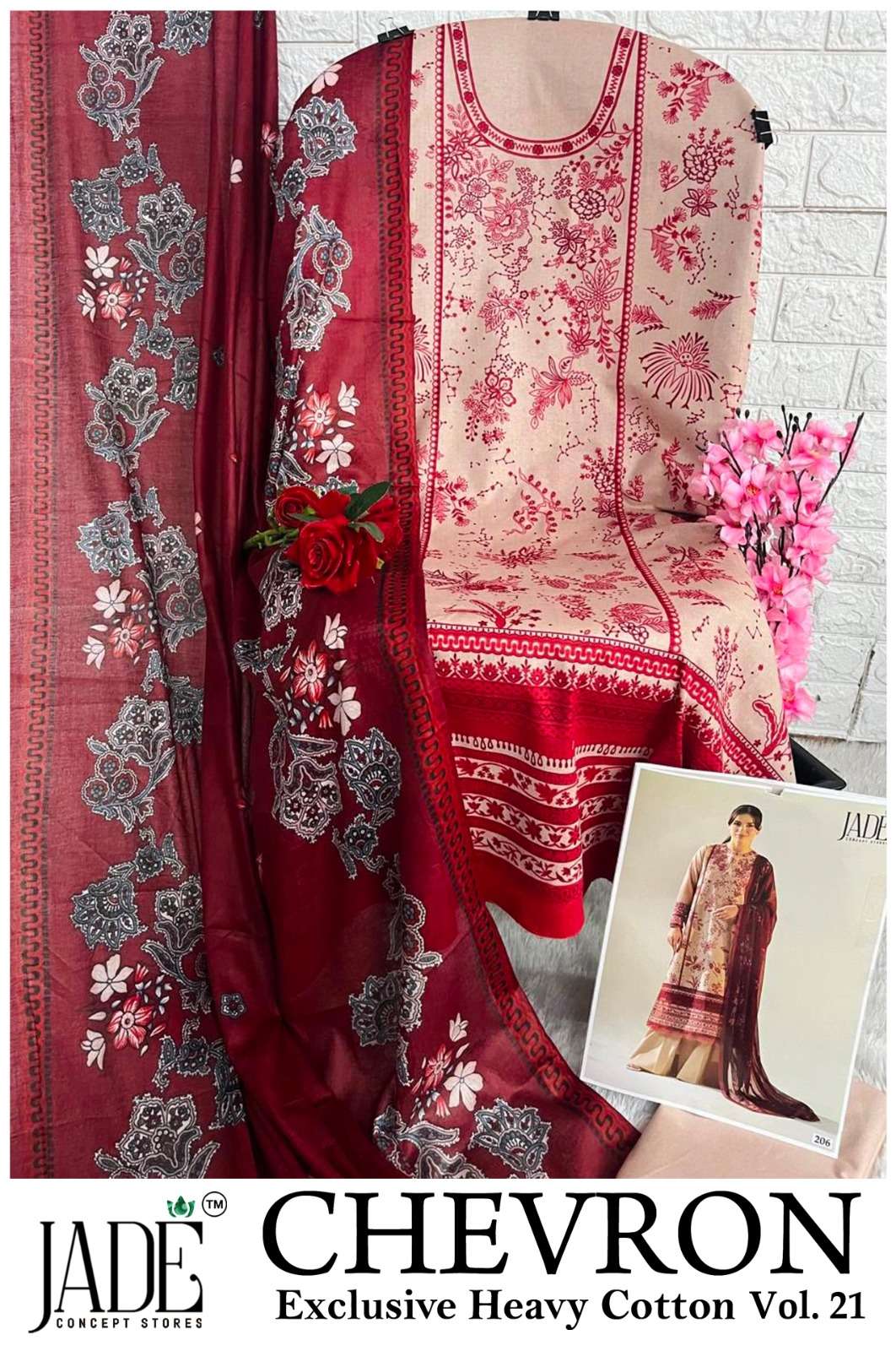 CHEVRON EXCLUSIVE HEAVY COTTON VOL - 21 BY JADE - 12