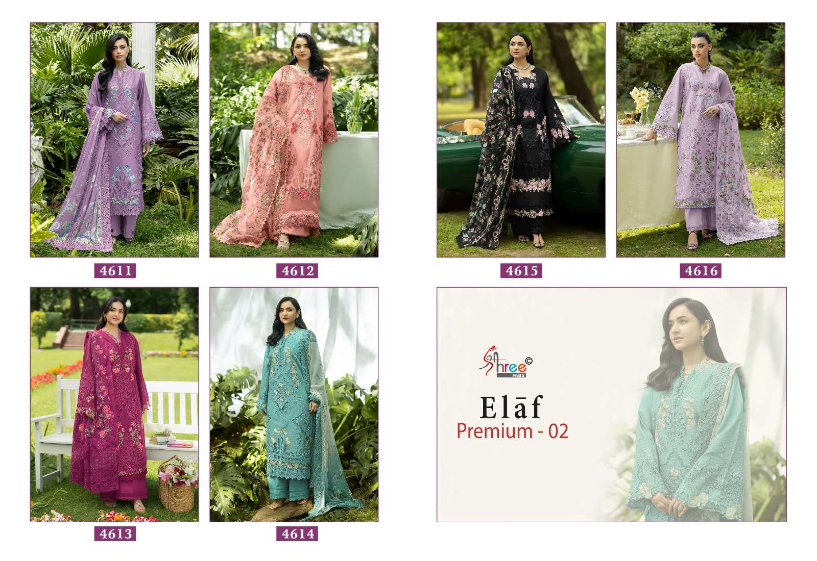 ELAF PREMIUM - 02 BY SHREE FABS - 01 - 06 B