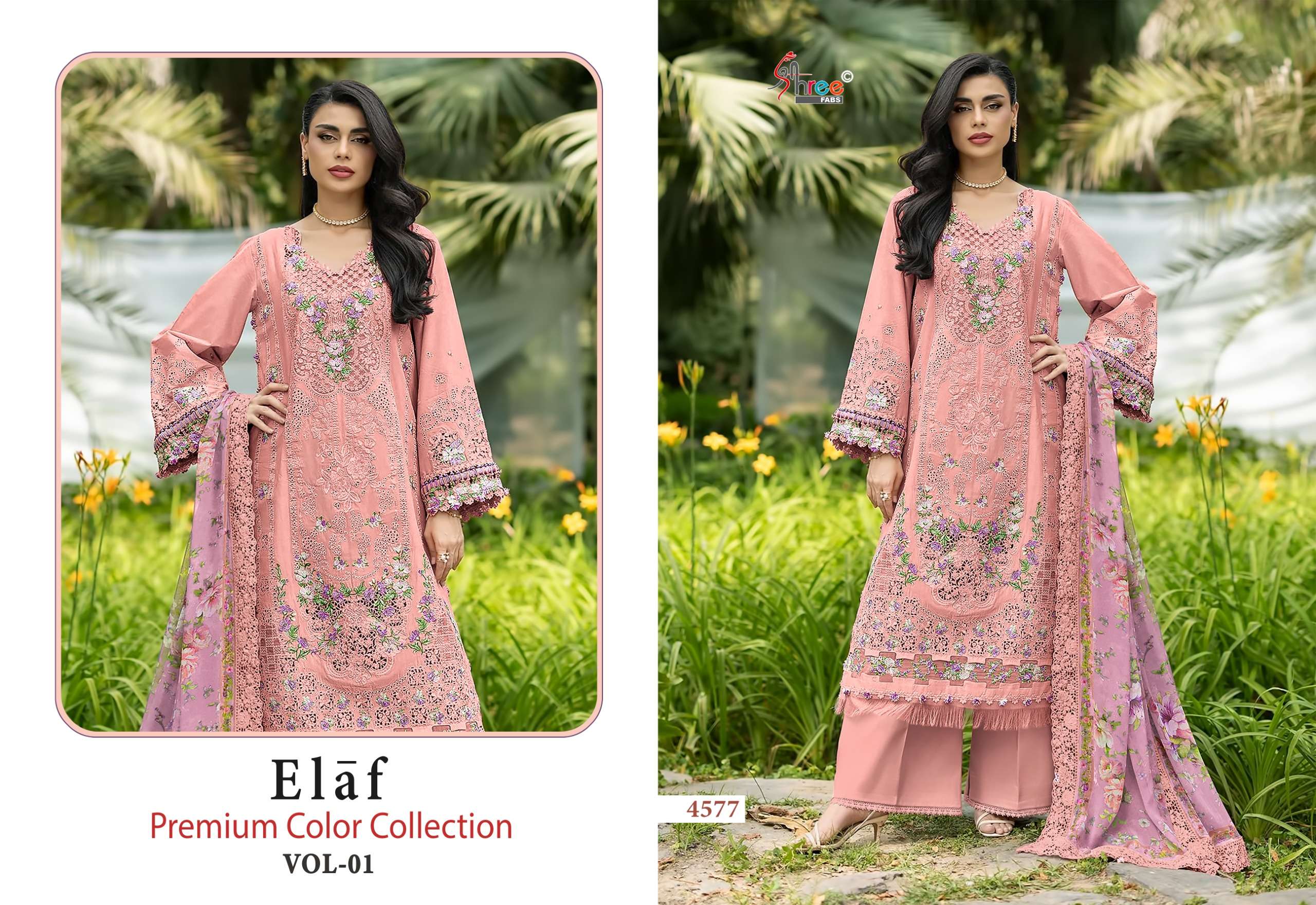 ELAF PREMIUM COLOUR COLLECTION VOL - 01 BY SHREE FABS - 01
