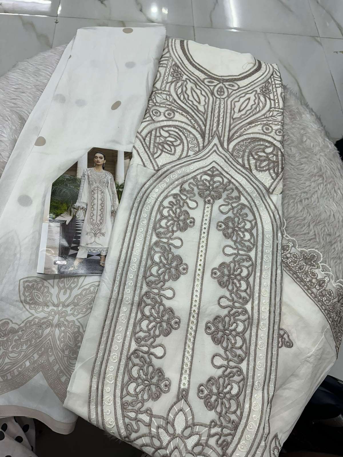 Falah Premium Cotton Collection Code - 50125 By Falah Designer Suits - 02