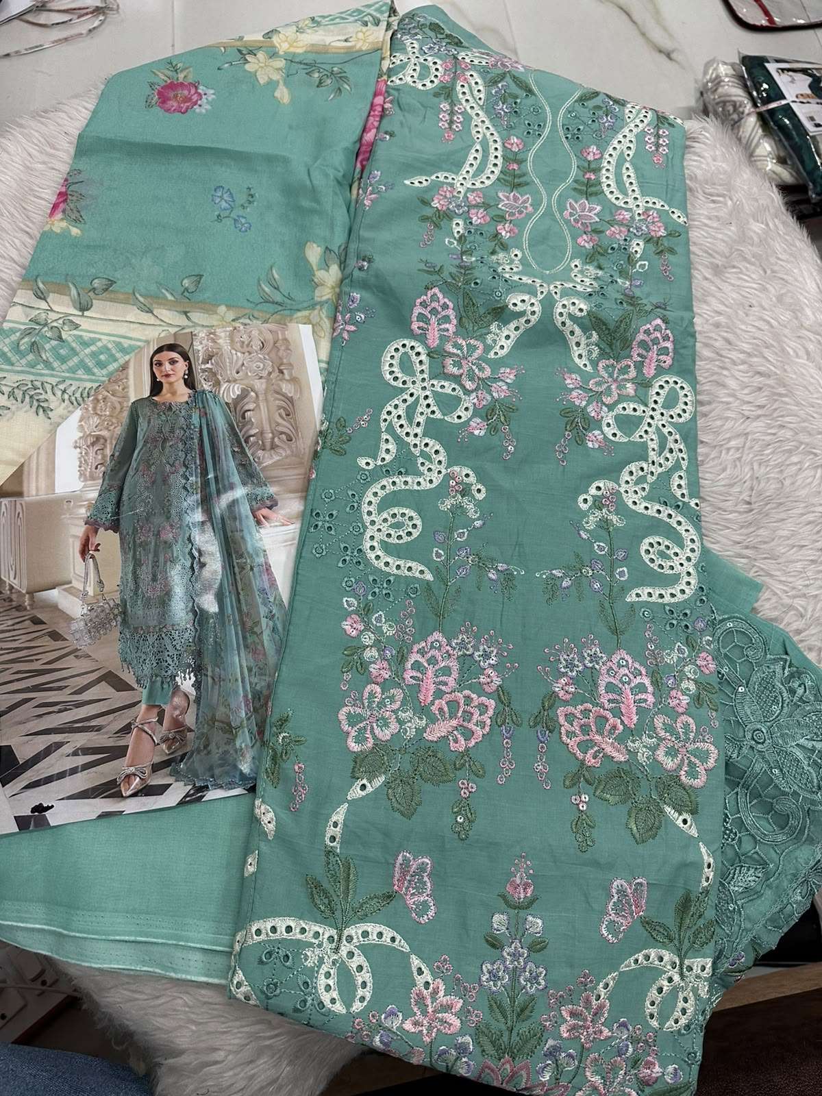 Falah Premium Cotton Collection Code - 50128 By Falah Designer Suits - 02