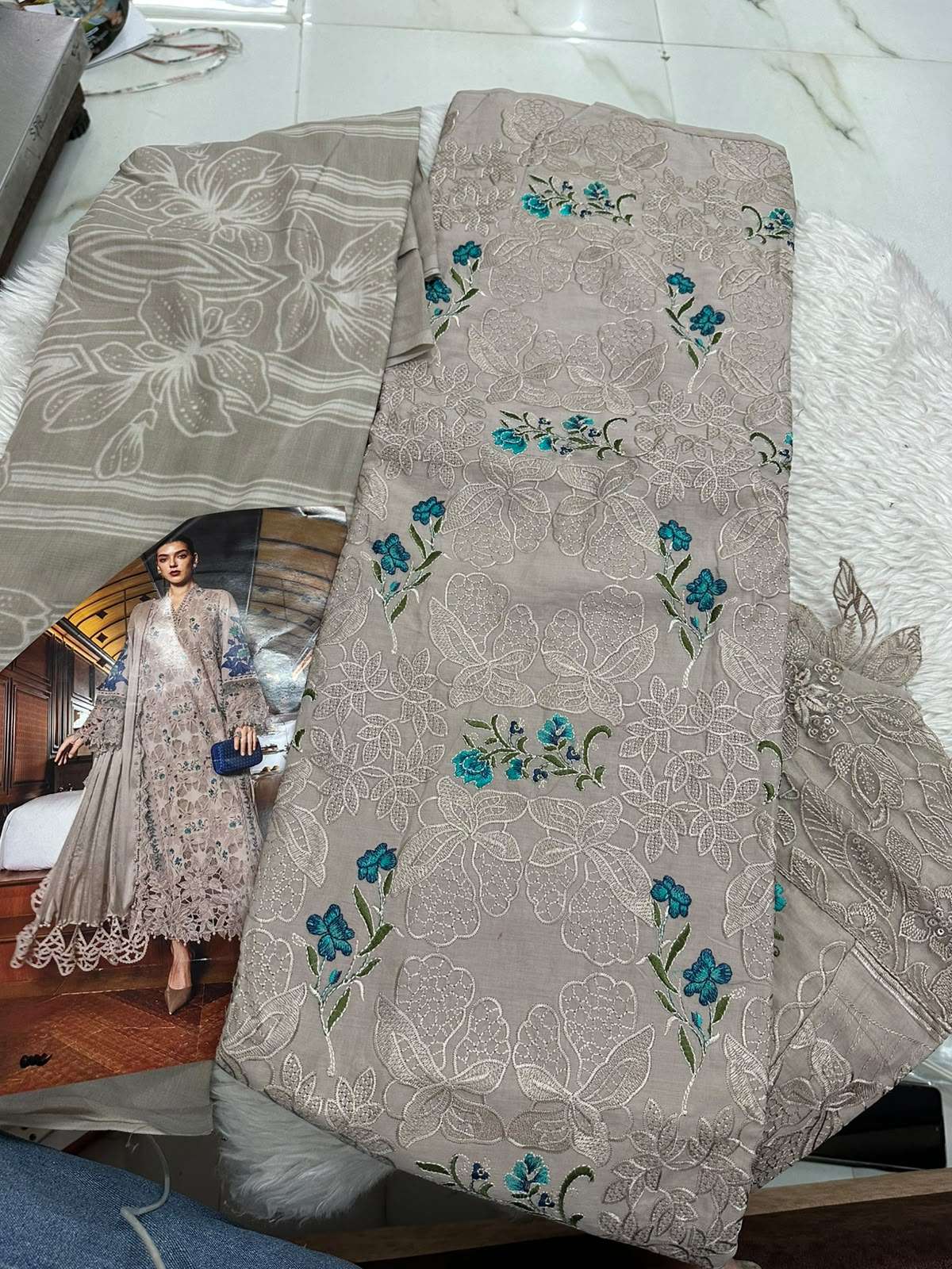 Falah Premium Cotton Collection Code - 50128 By Falah Designer Suits - 03
