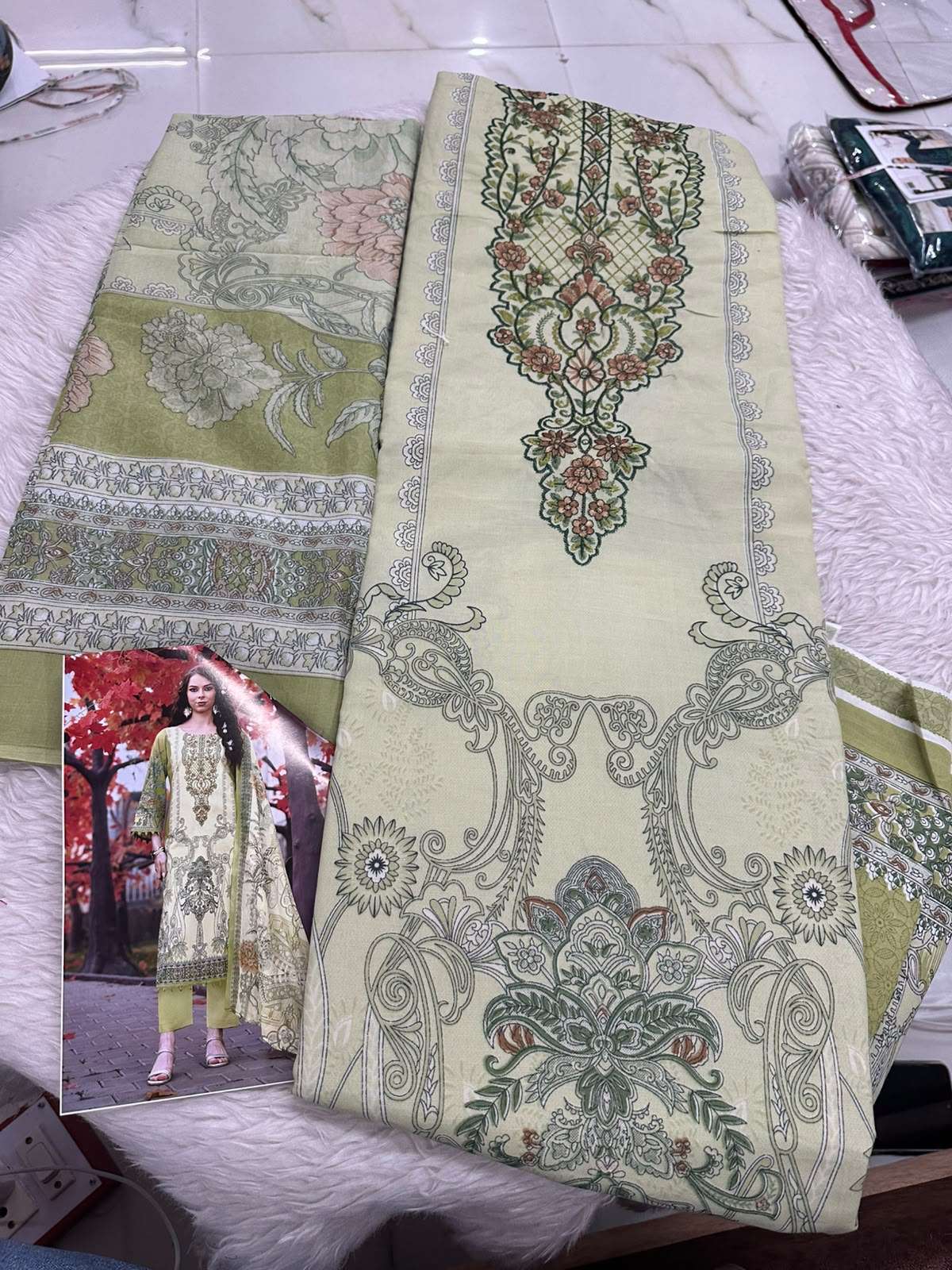 Falah Premium Cotton Collection Code - 50129 By Falah Designer Suits - 01