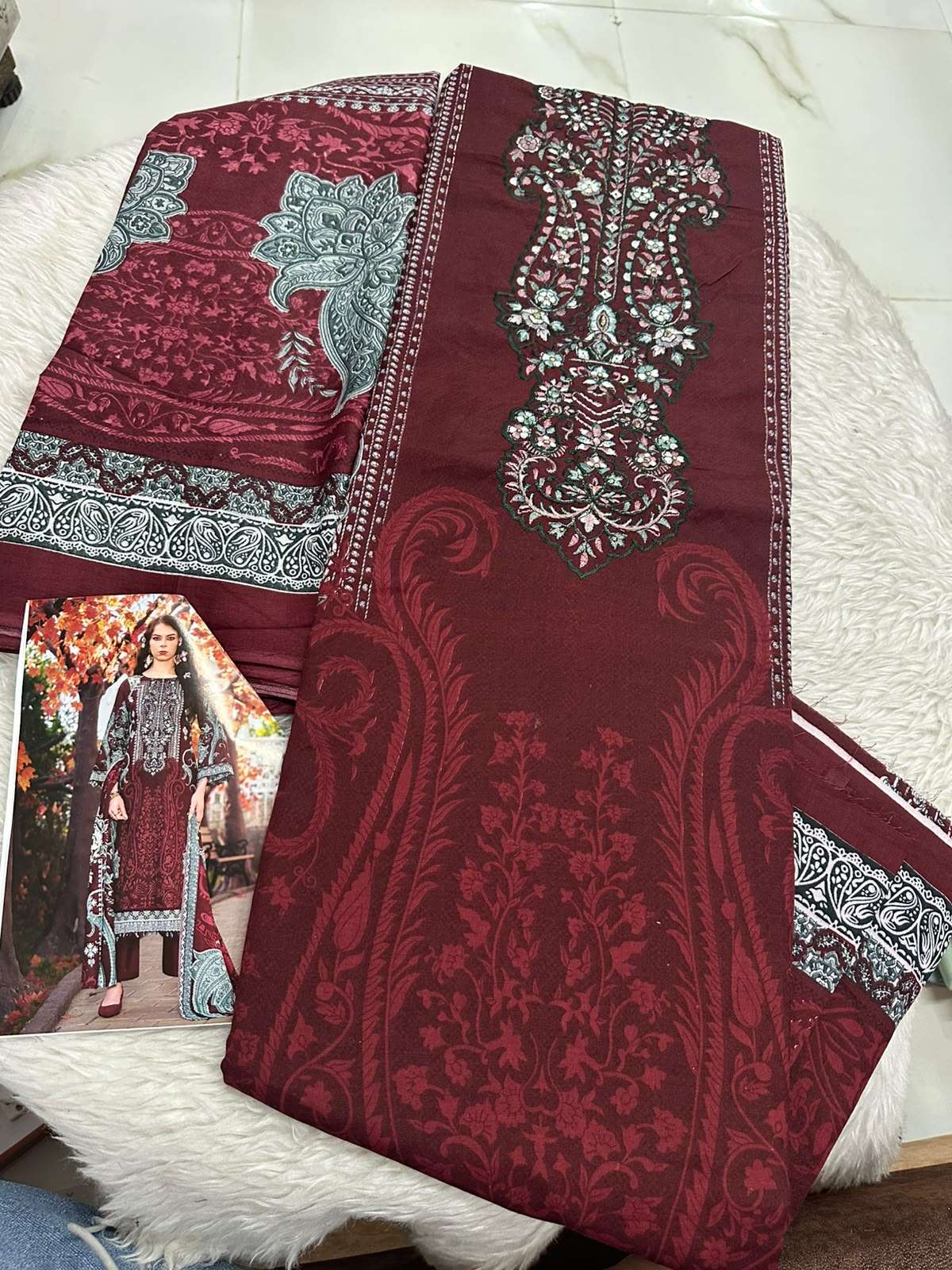 Falah Premium Cotton Collection Code - 50129 By Falah Designer Suits - 05