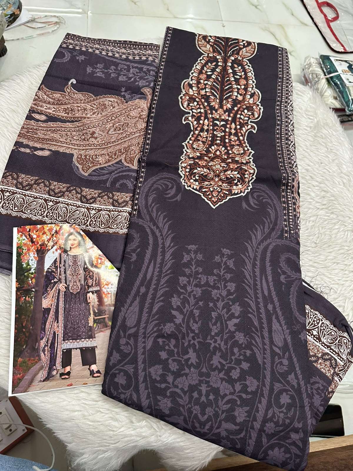 Falah Premium Cotton Collection Code - 50129 By Falah Designer Suits - 07