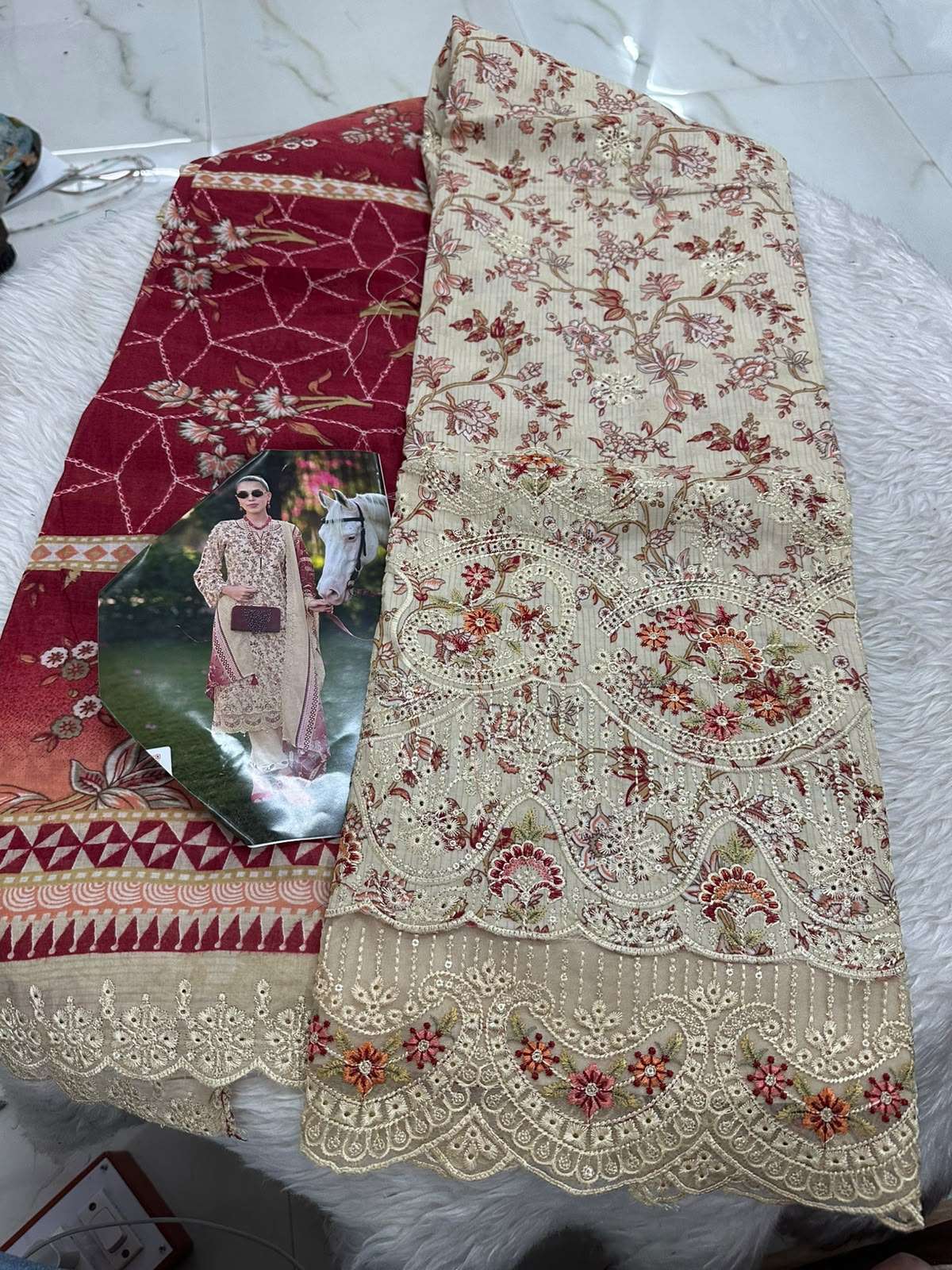 Falah Premium Cotton Collection Code - 50130 By Falah Designer Suits - 05