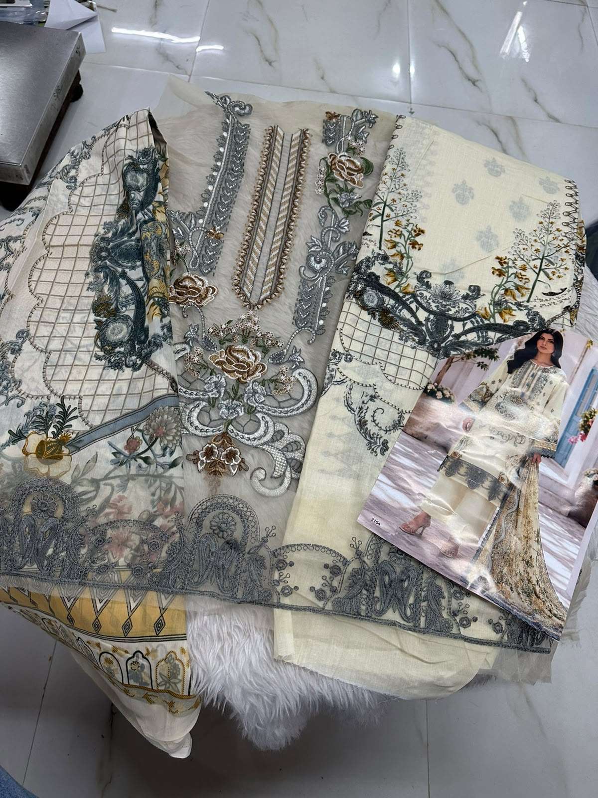 Falah Premium Cotton Collection Code - 50132 By Falah Designer Suits - 01 - 08 A