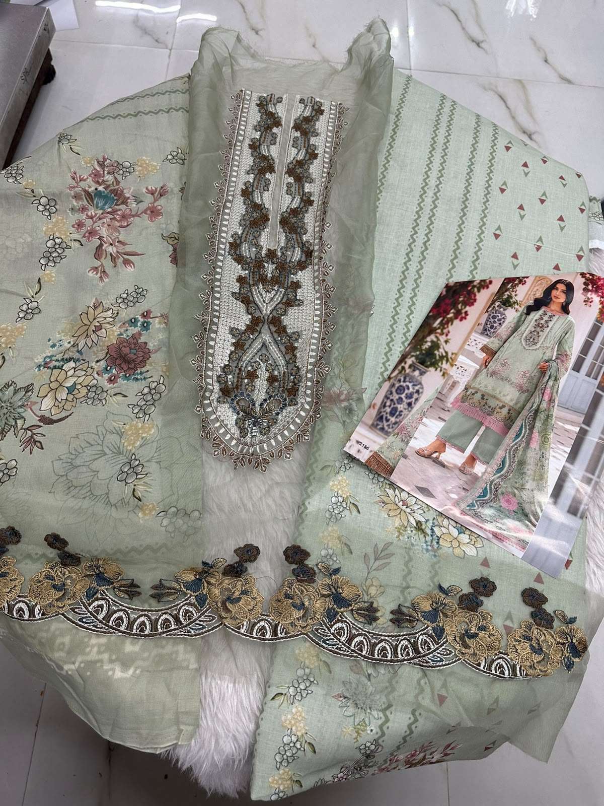 Falah Premium Cotton Collection Code - 50132 By Falah Designer Suits - 02