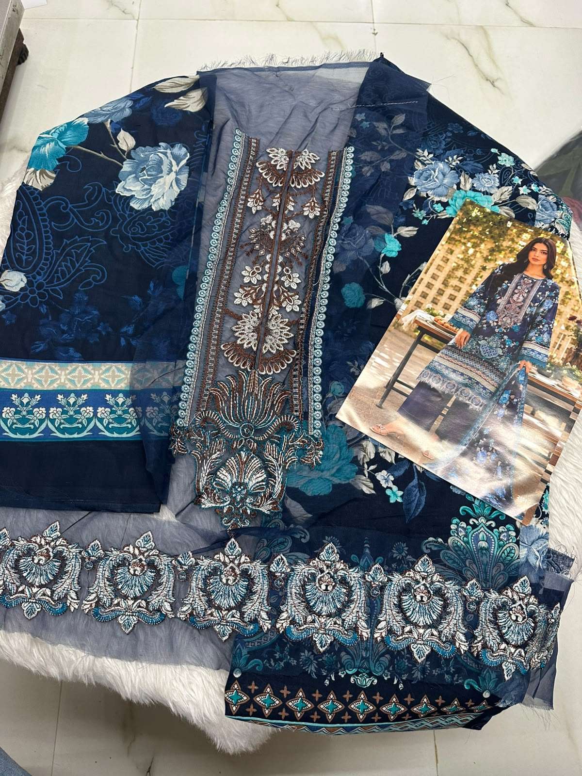 Falah Premium Cotton Collection Code - 50132 By Falah Designer Suits - 07