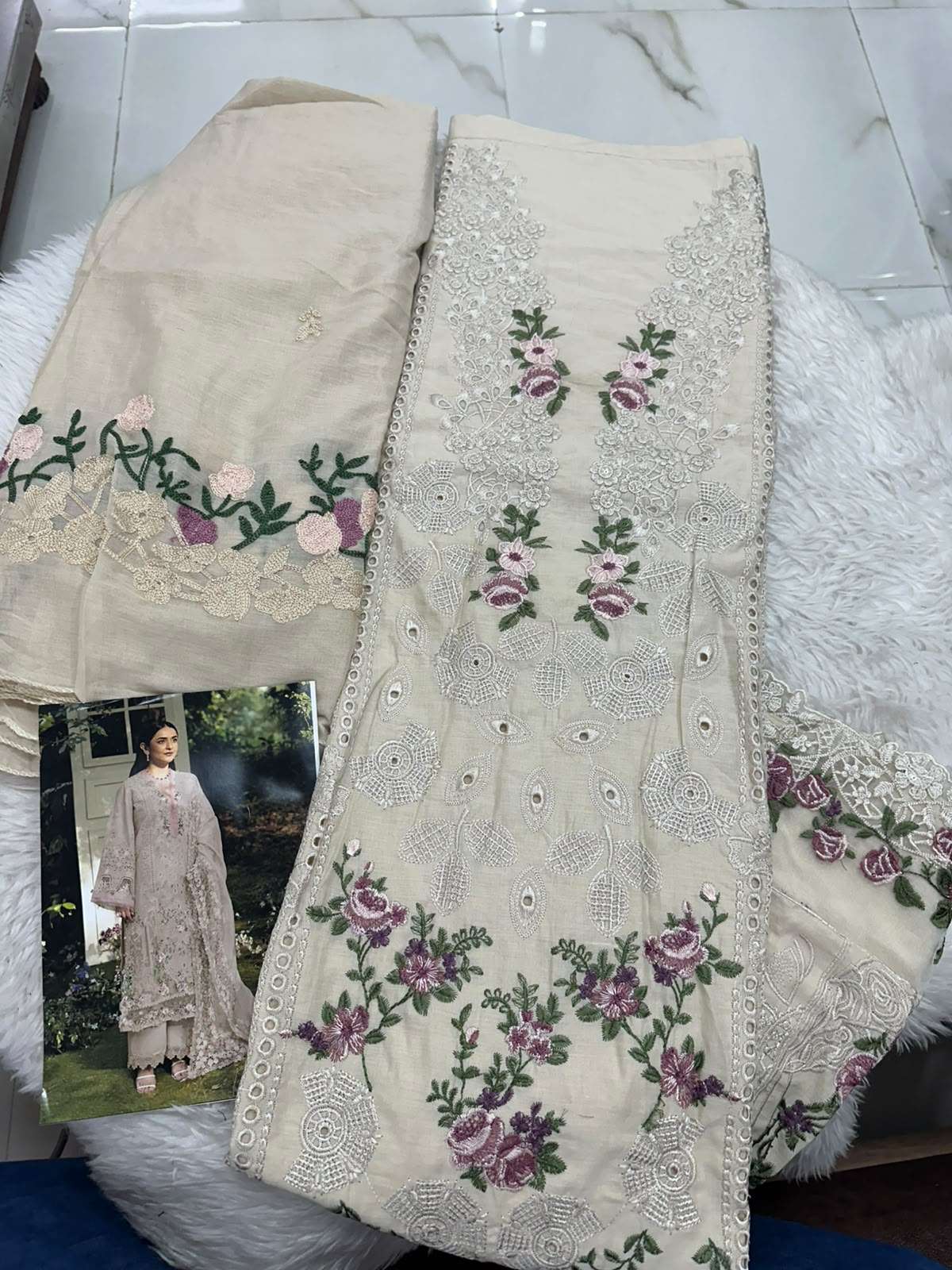 Falah Premium Cotton Collection Code - 50134 By Falah Designer Suits - 02