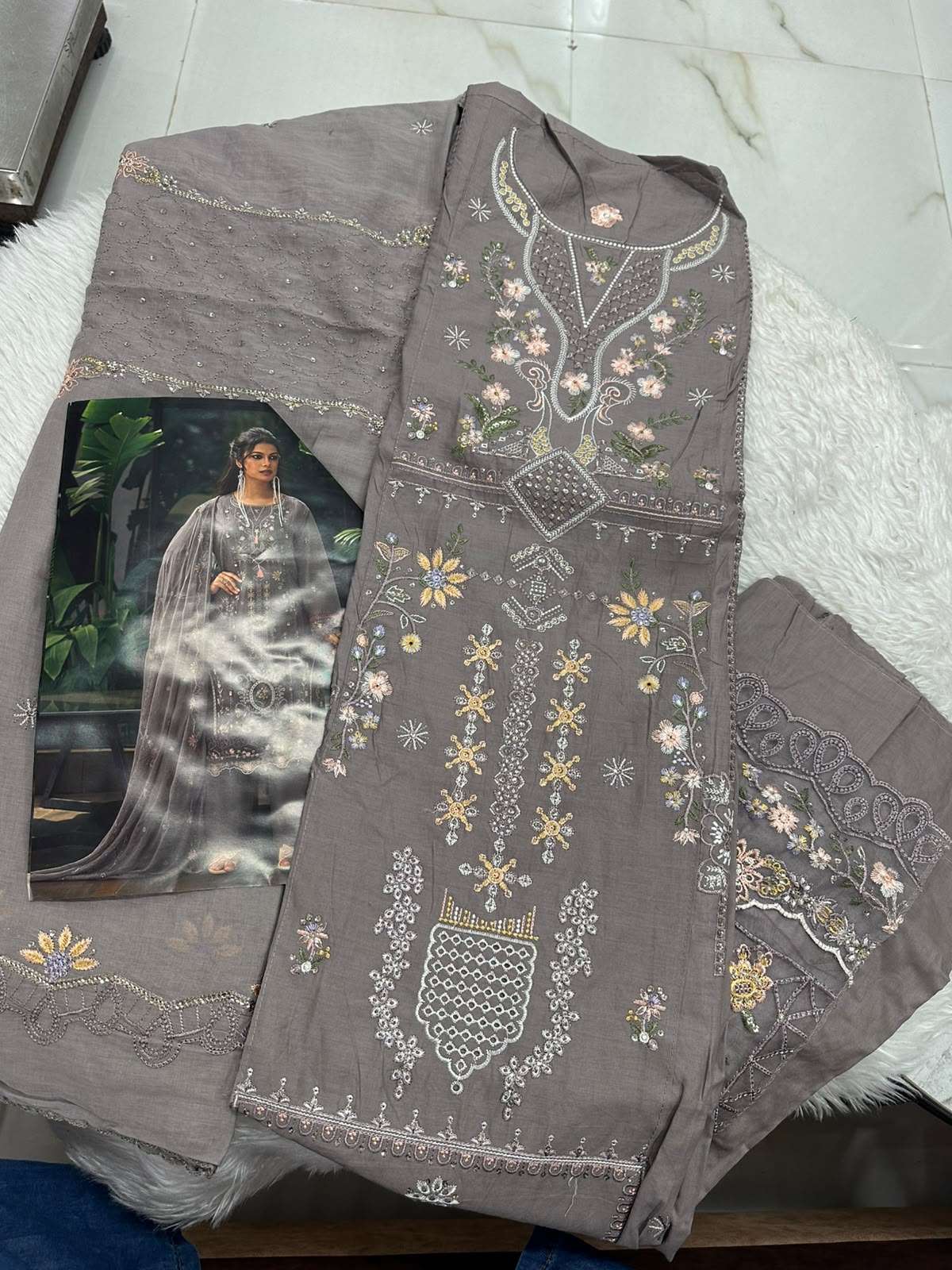 Falah Premium Cotton Collection Code - 50135 By Falah Designer Suits - 03