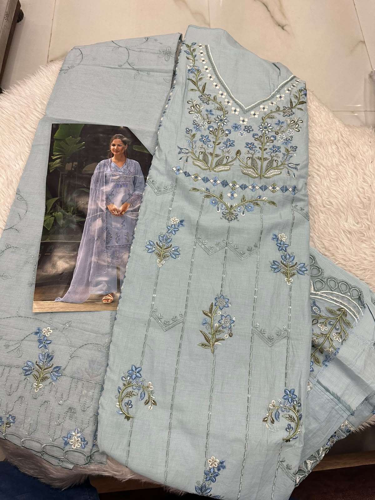 Falah Premium Cotton Collection Code - 50135 By Falah Designer Suits - 05