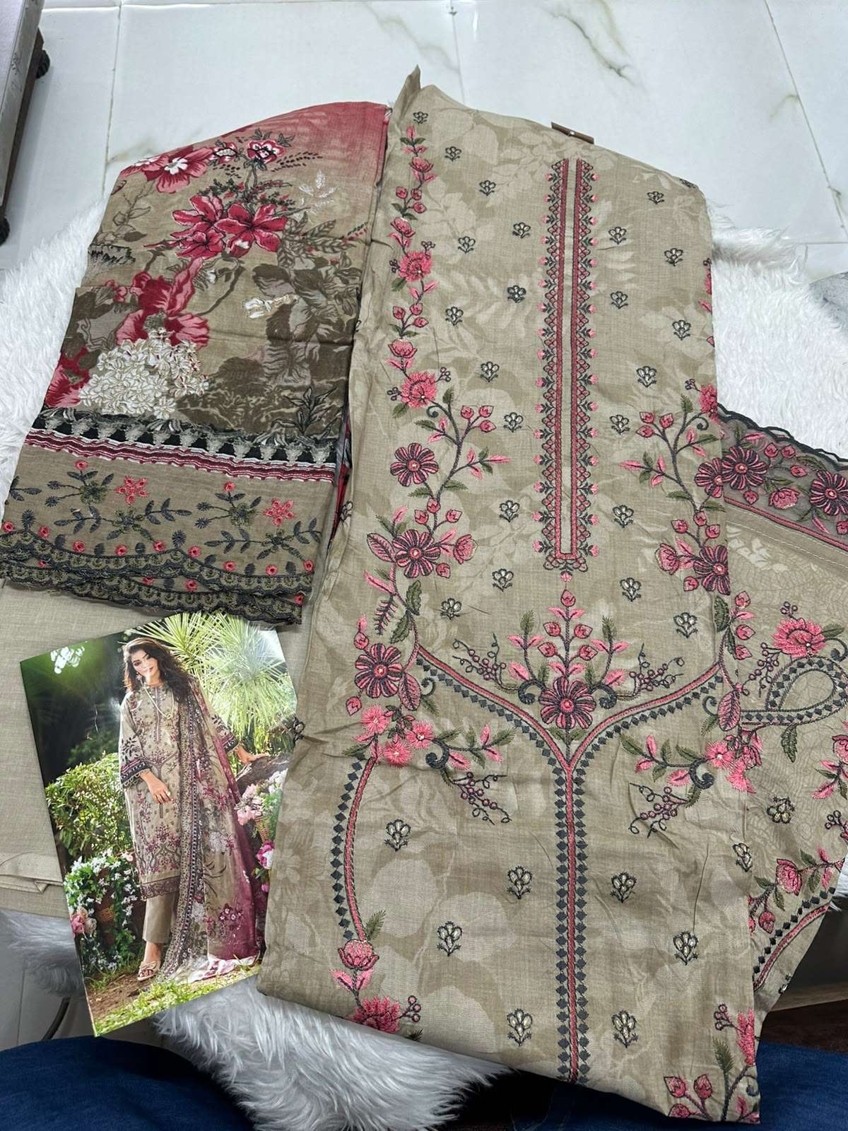 Falah Premium Cotton Collection Code - 50140 By Falah Designer Suits - 02