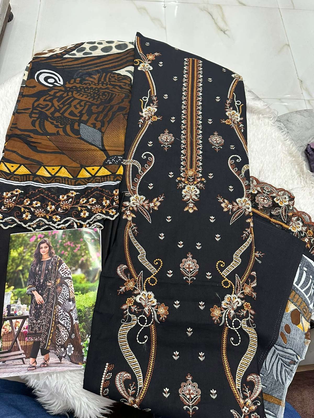 Falah Premium Cotton Collection Code - 50140 By Falah Designer Suits - 03