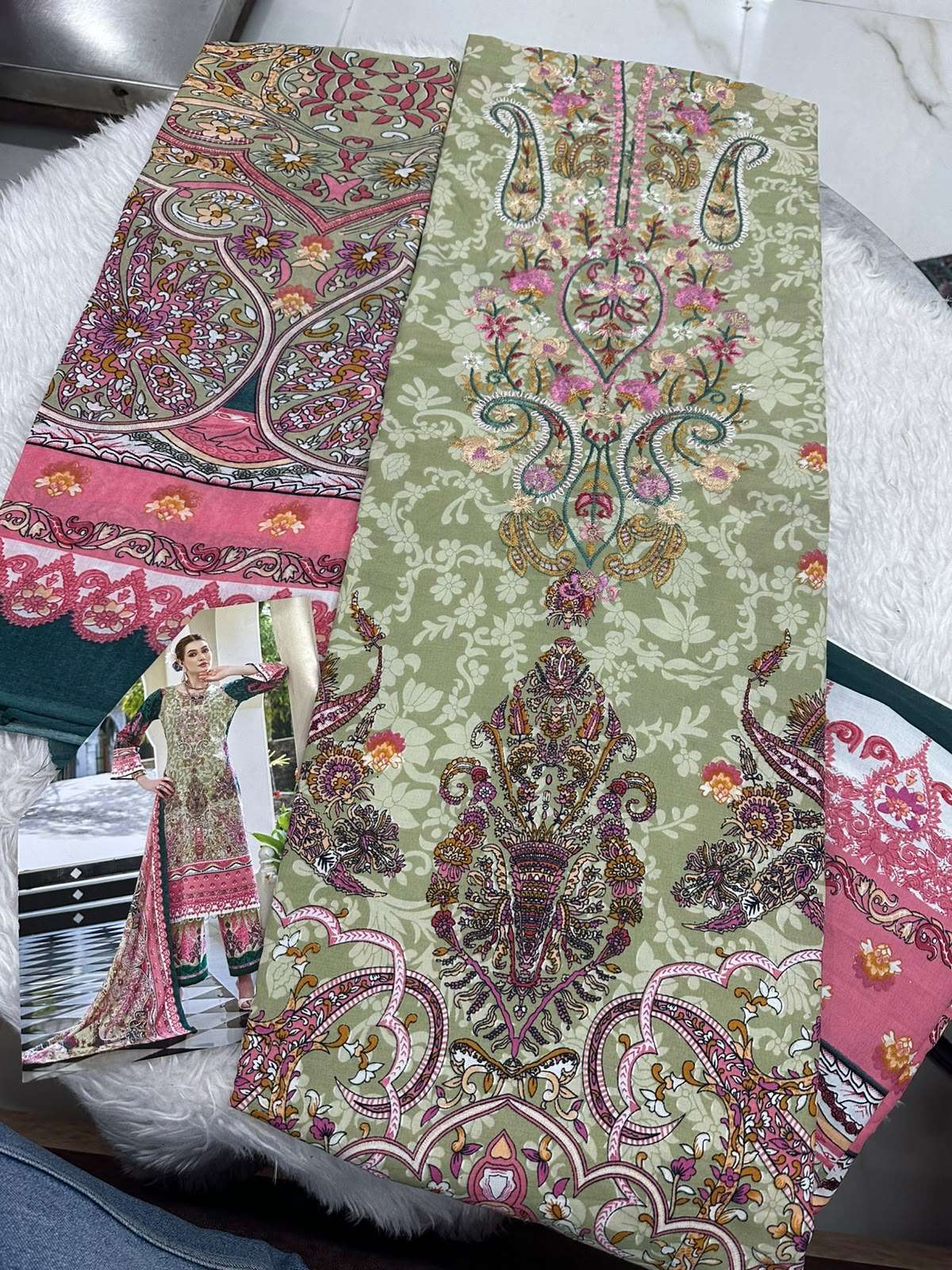 Falah Premium Cotton Collection Code - 50142 By Falah Designer Suits - 03