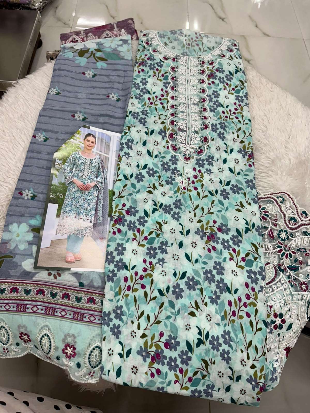 Falah Premium Cotton Collection Code - 50146 By Falah Designer Suits - 01
