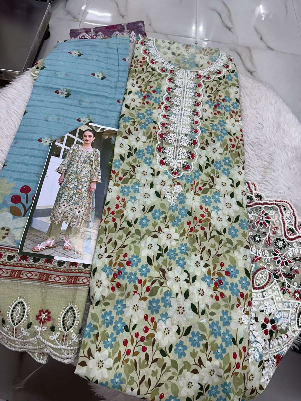 Falah Premium Cotton Collection Code - 50146 By Falah Designer Suits - 02