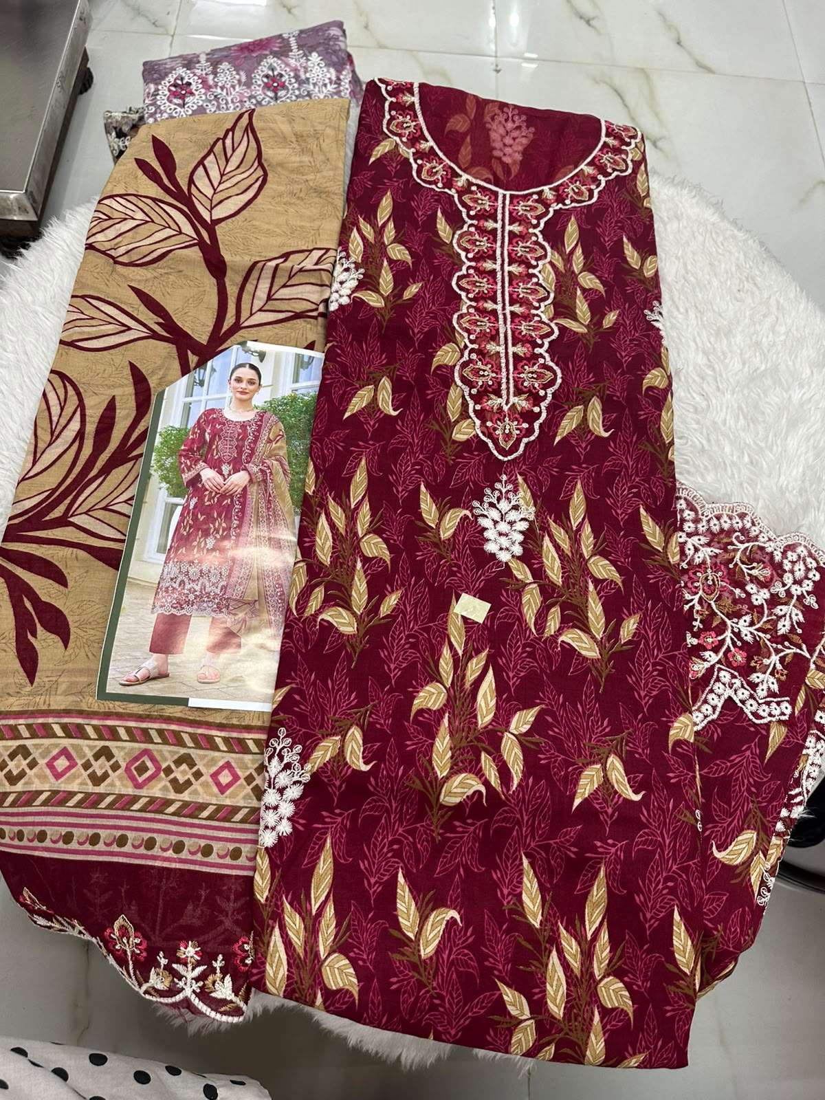 Falah Premium Cotton Collection Code - 50146 By Falah Designer Suits - 03