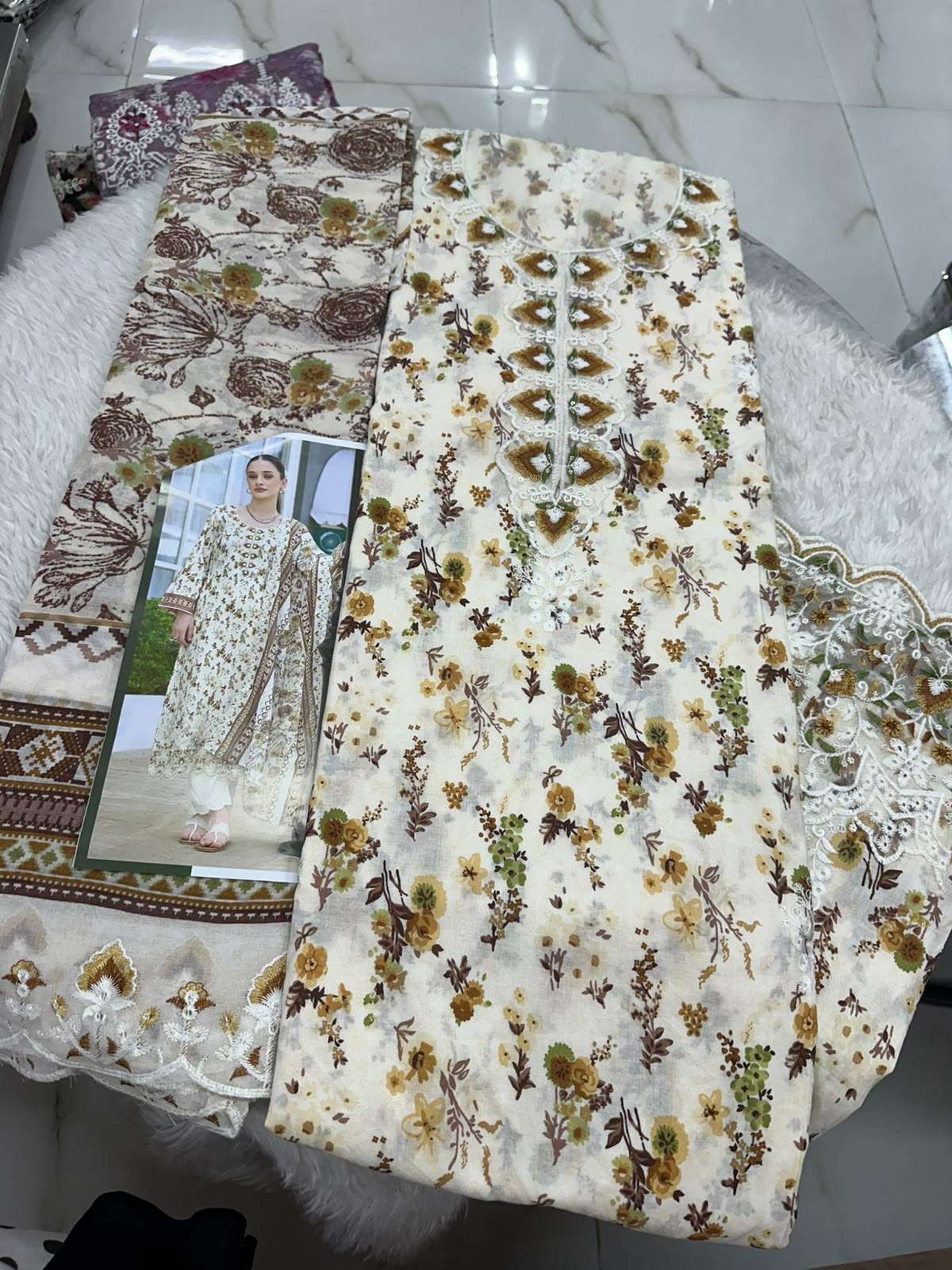 Falah Premium Cotton Collection Code - 50146 By Falah Designer Suits - 04