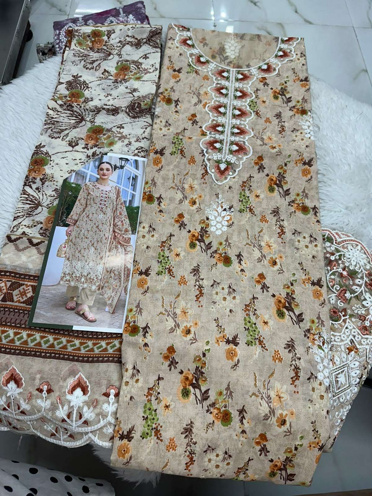 Falah Premium Cotton Collection Code - 50146 By Falah Designer Suits - 05