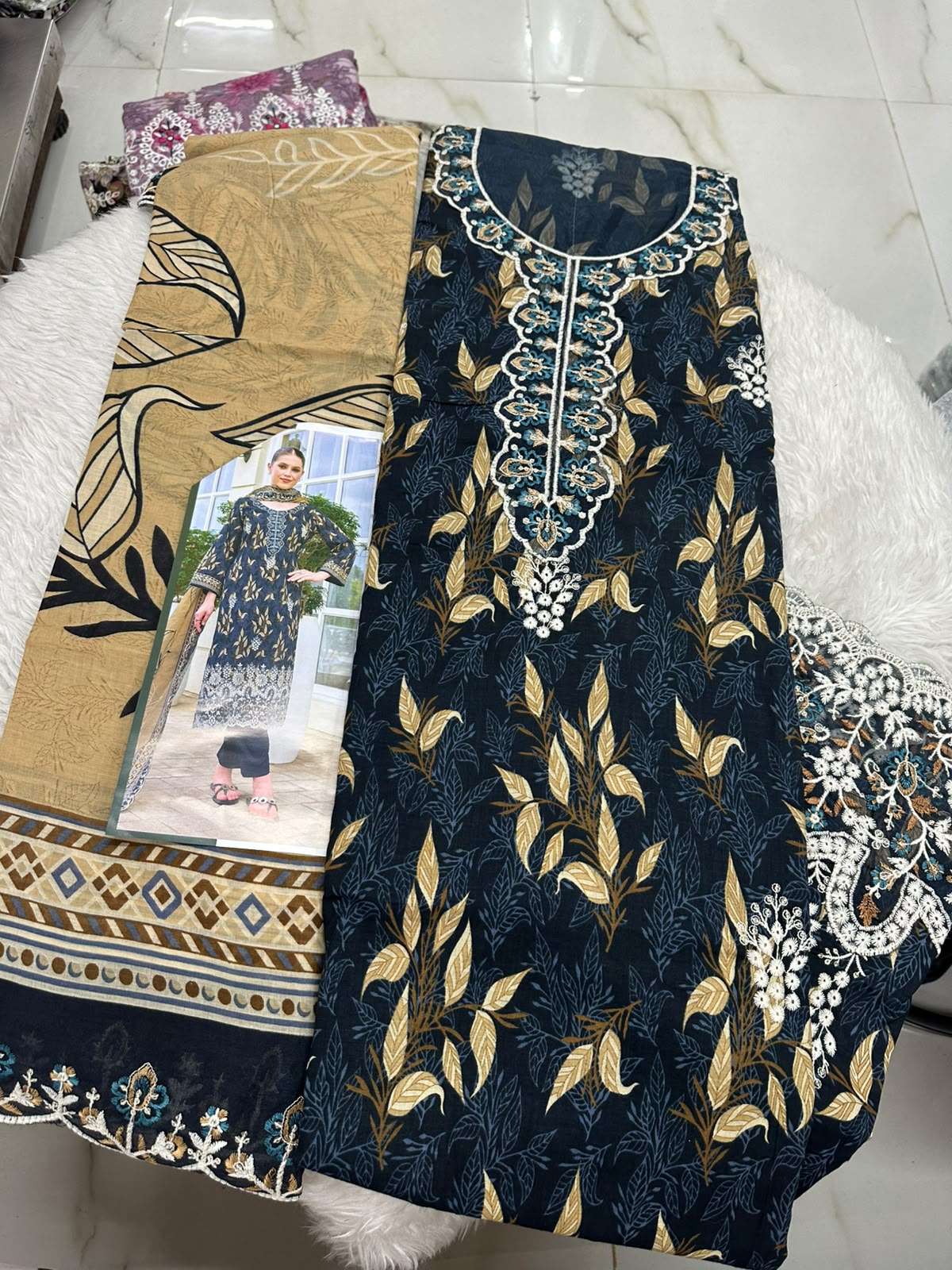 Falah Premium Cotton Collection Code - 50146 By Falah Designer Suits - 06