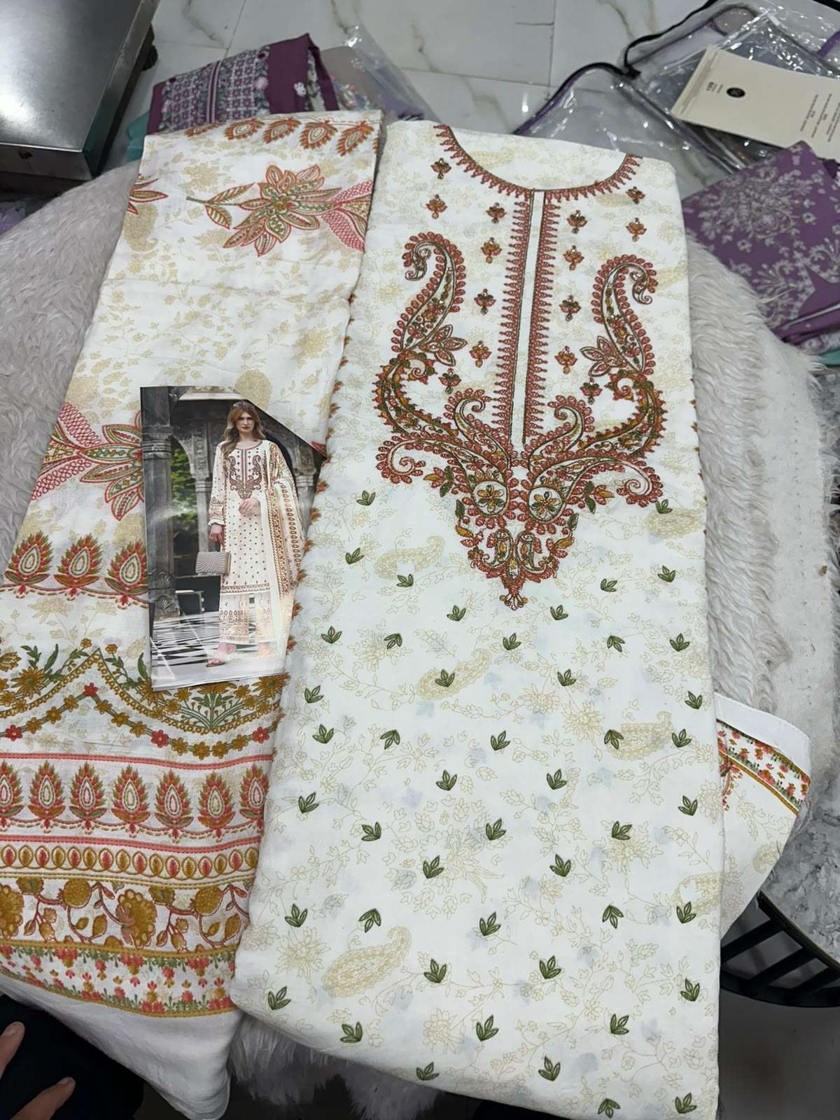 Falah Premium Cotton Collection Code - 50152 By Falah Designer Suits - 04