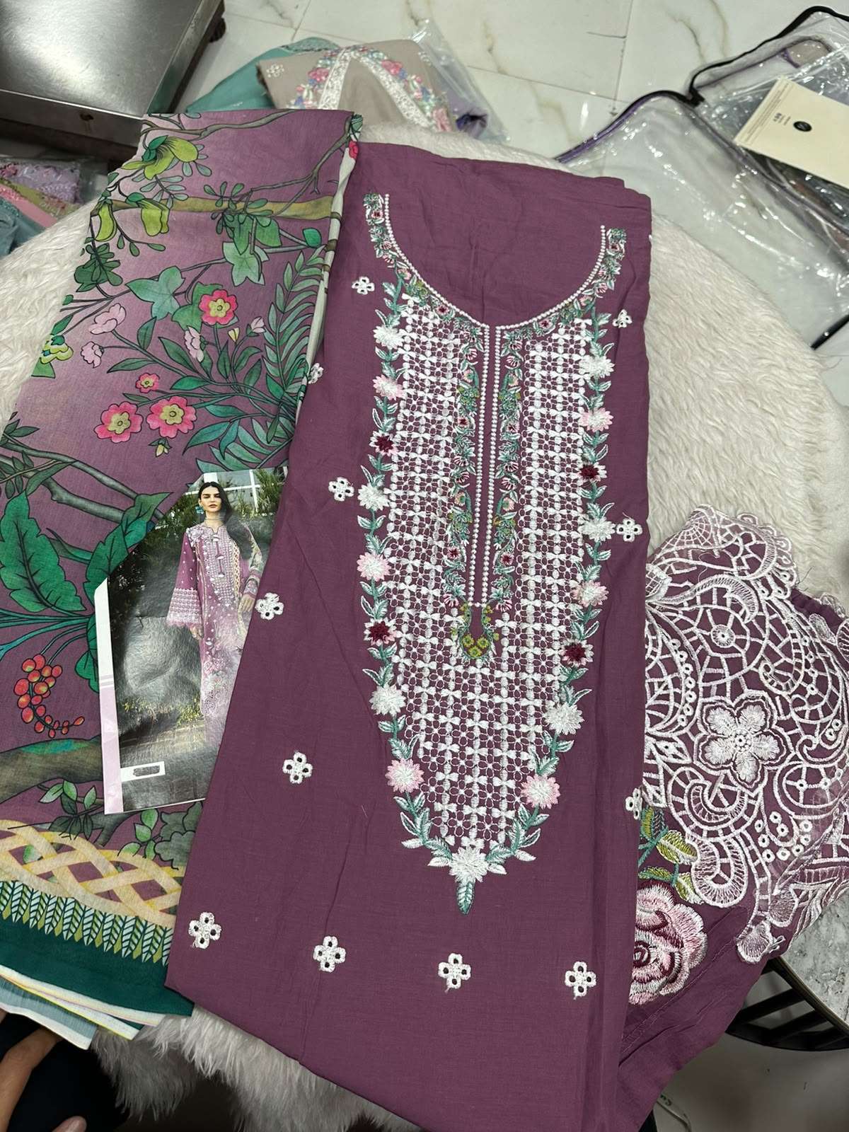 Falah Premium Cotton Collection Code - 50153 By Falah Designer Suits - 01 - 06 A