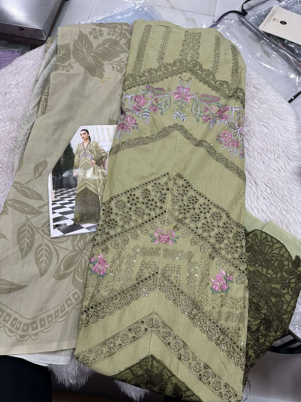 Falah Premium Cotton Collection Code - 50154 By Falah Designer Suits - 01 - 04 A